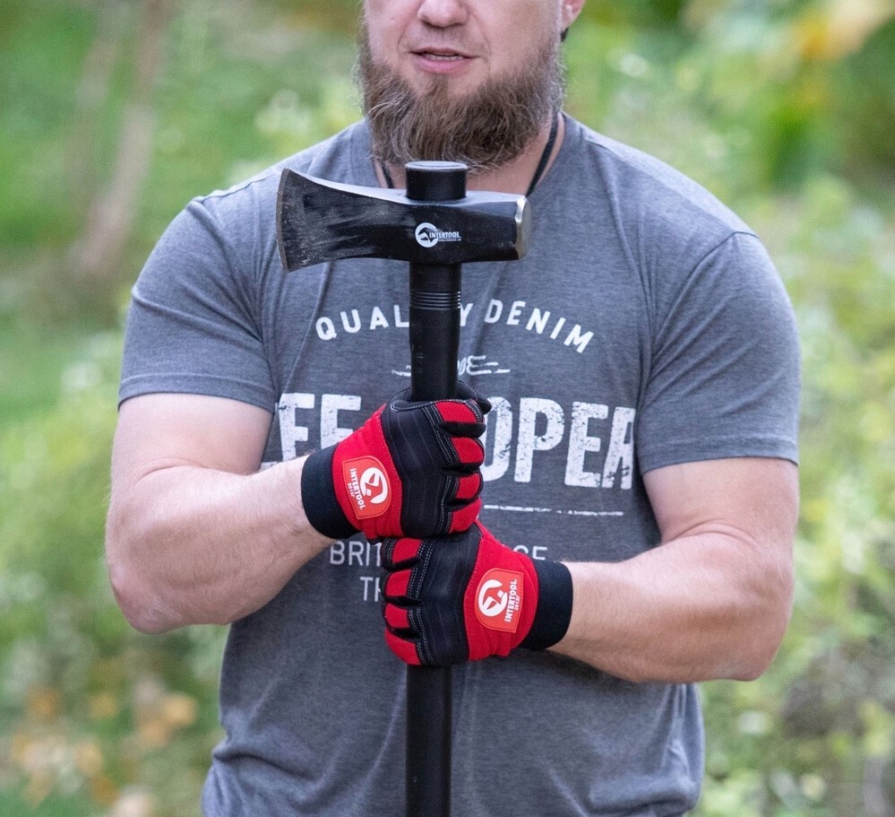 INTERTOOL 36-inch Wood Splitting Maul, 6 lb / 2500 g Red Splitter Axe HT08-0273