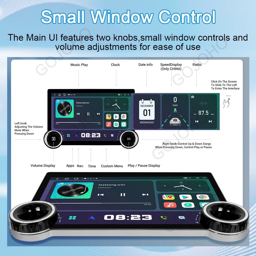4+64GB For Toyota Sienna 2004-2010 Android 13 Car Radio GPS Stereo Navi CarPlay
