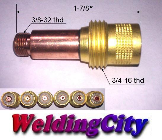 WeldingCity® 2-pk Gas Lens Collet Body 45V26 3/32 for TIG Welding Torch 17/18/26