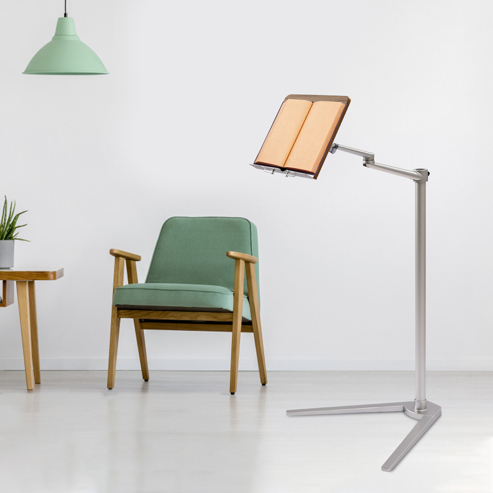 Book Holder Floor Stand Book Stand for Reading 35.4 Inches Adjustable Height NEW