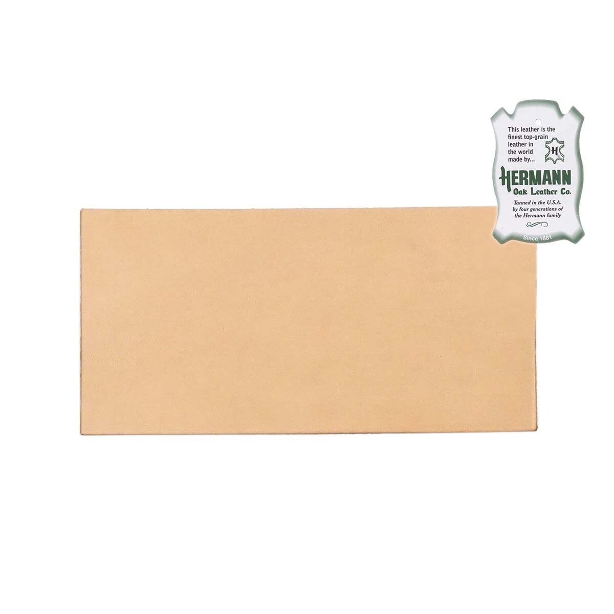 Hermann Oak Veg Tan Leather Sheets 2/3oz to 10/11oz & 6" x 12" to 24" x 24"