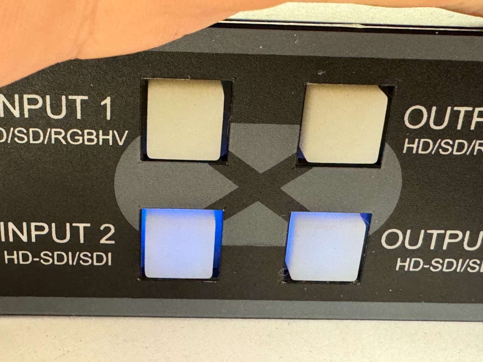 Vaddio 999-5690-000 UXHD CrossPoint Converter w/Cord. POWERS UP!