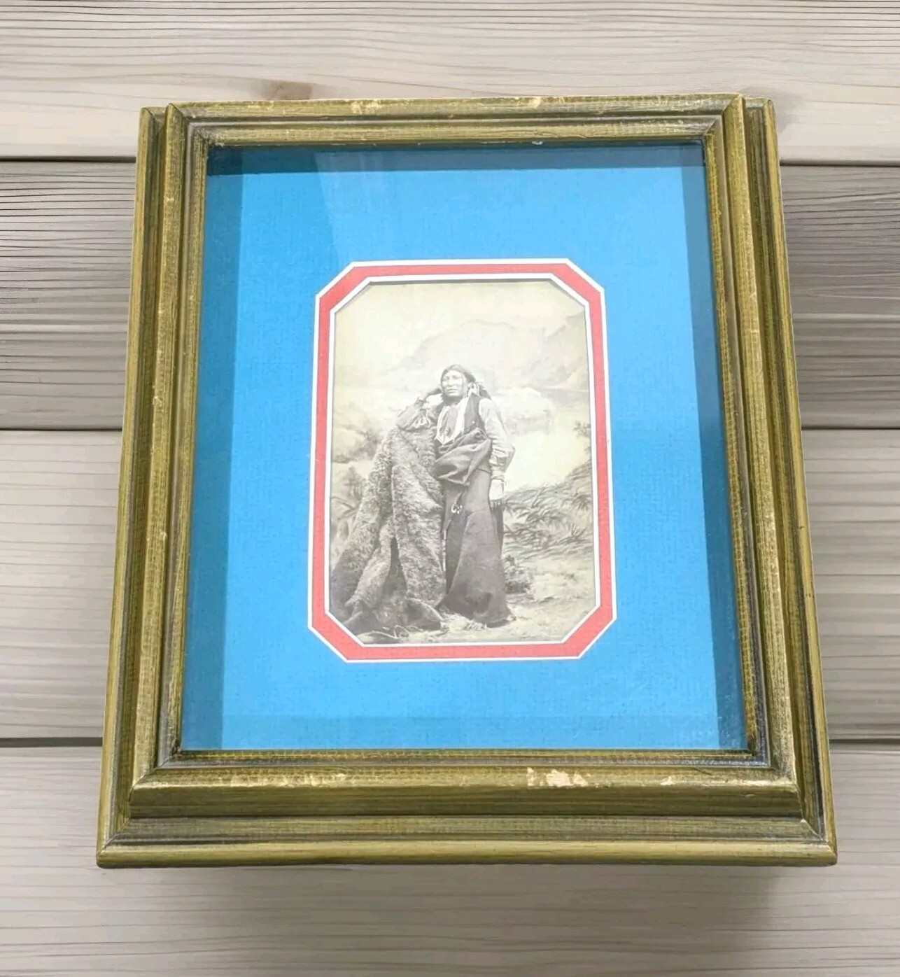 Antique Original Native American Ponca Indian Chief White Eagle 1874