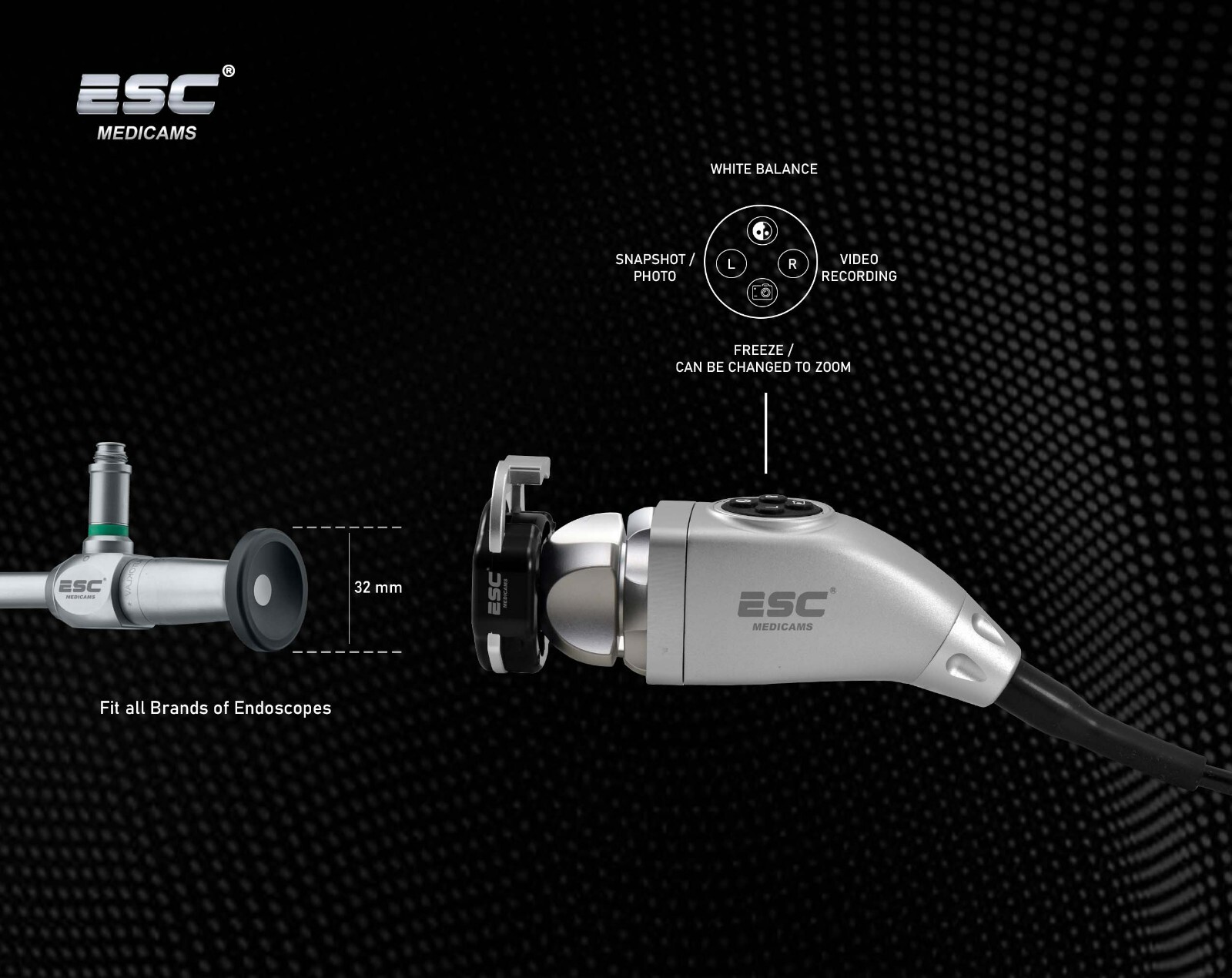 Full HD Endoscopy Laparoscopic Camera with 120W Endoscope Cold LED Light Source