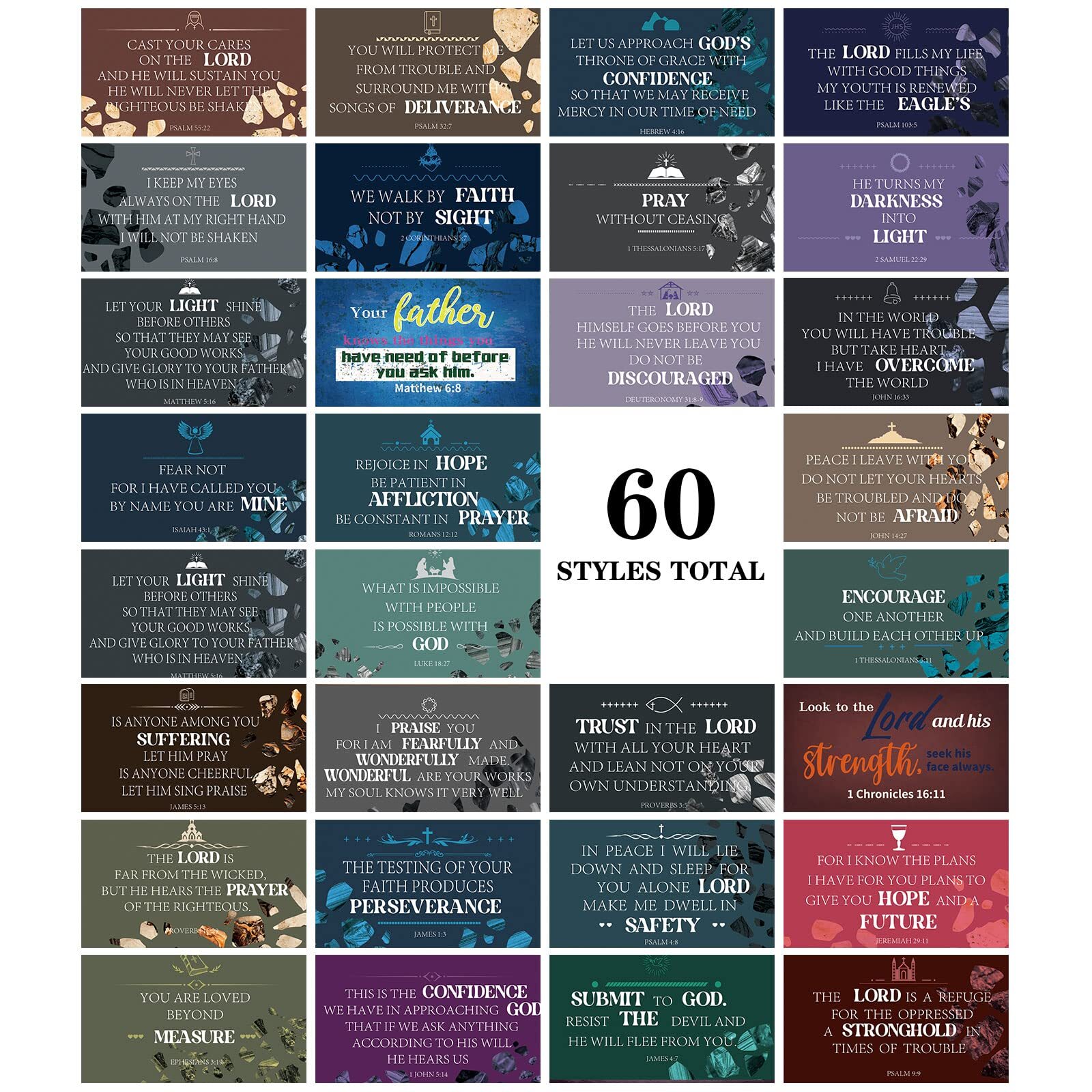 240 Pcs Bible Verse Prayer Cards with Assorted Bible Verses for Students Friends
