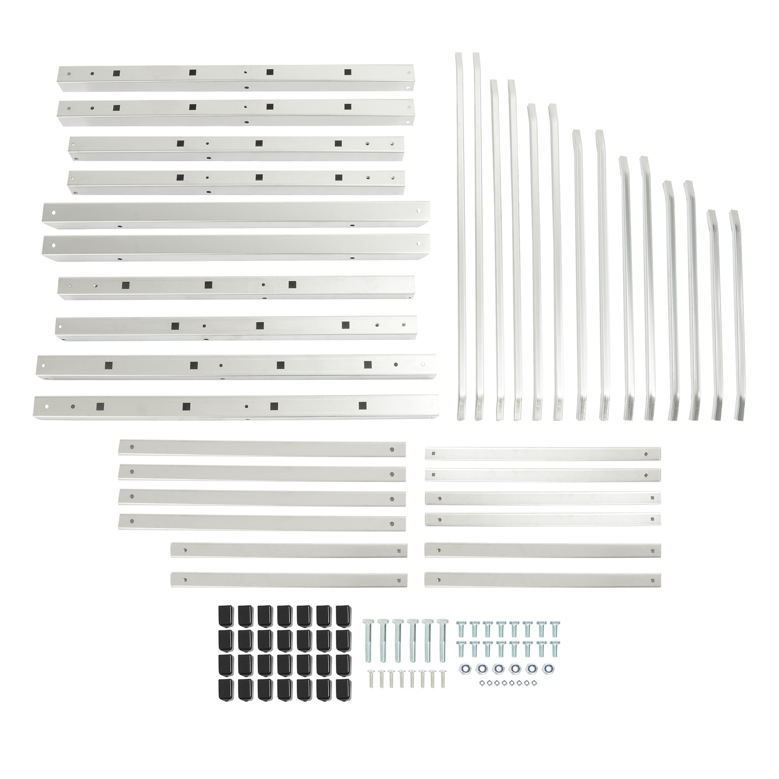 Heavy Duty Steel Horizontal Storage Rack with 7-Tier For Lumber/Pipe Organizer