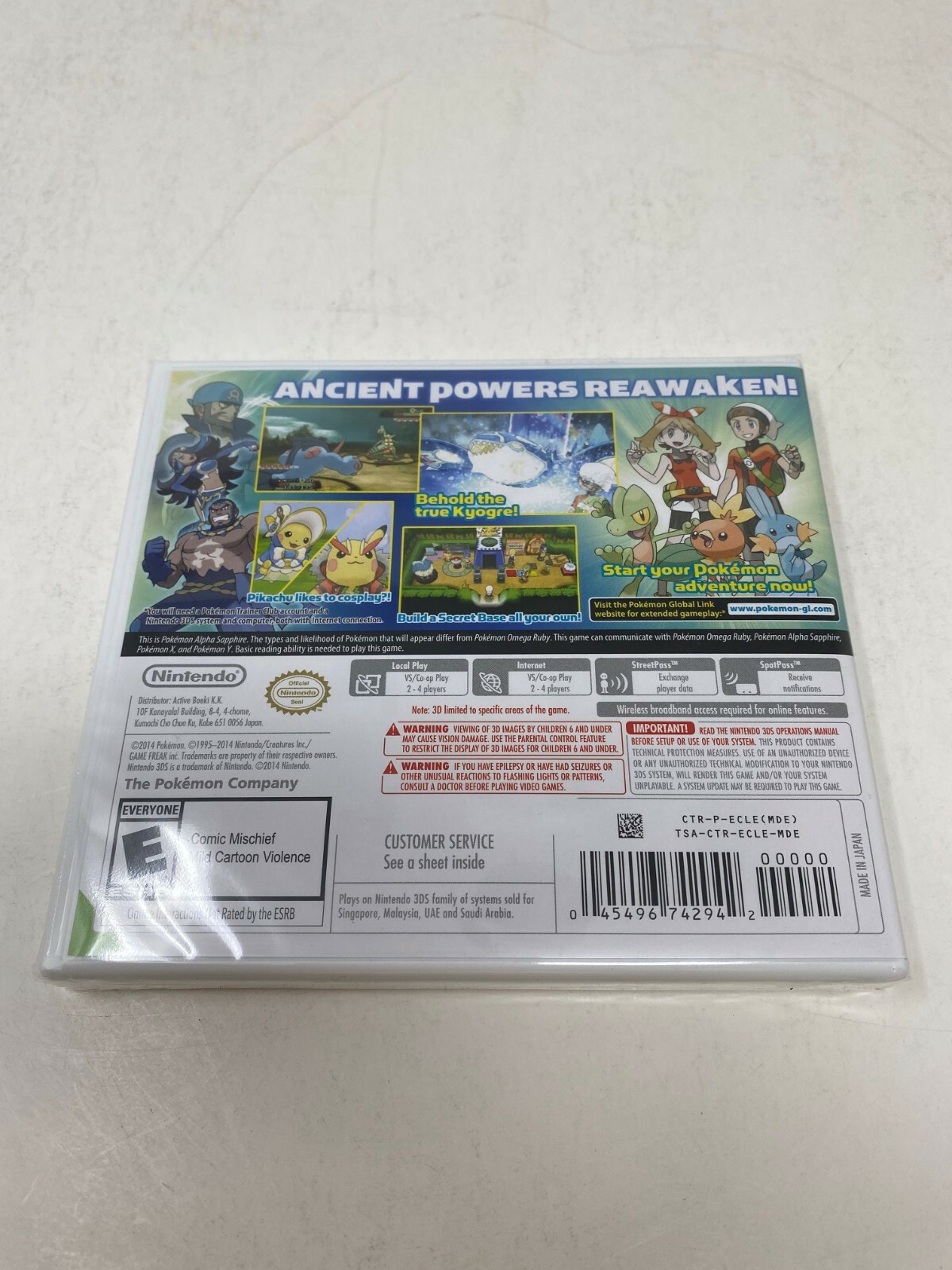 Pokemon Alpha Sapphire Nintendo 3DS Game Brand New & Factory Sealed!