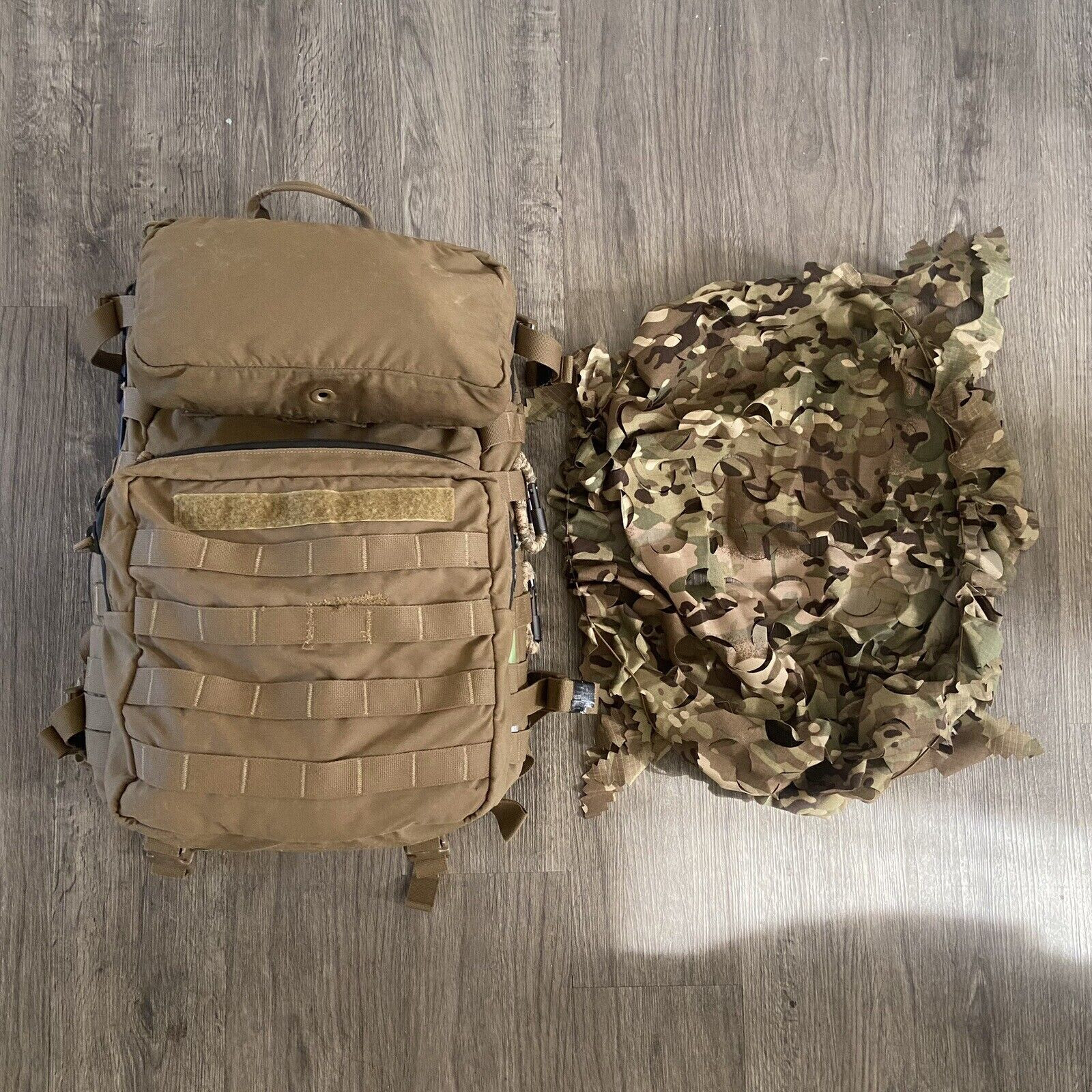 Multicam 3D Backpack Scrim Camo Cover Netting 30L-55L Tactical NIR Compliant