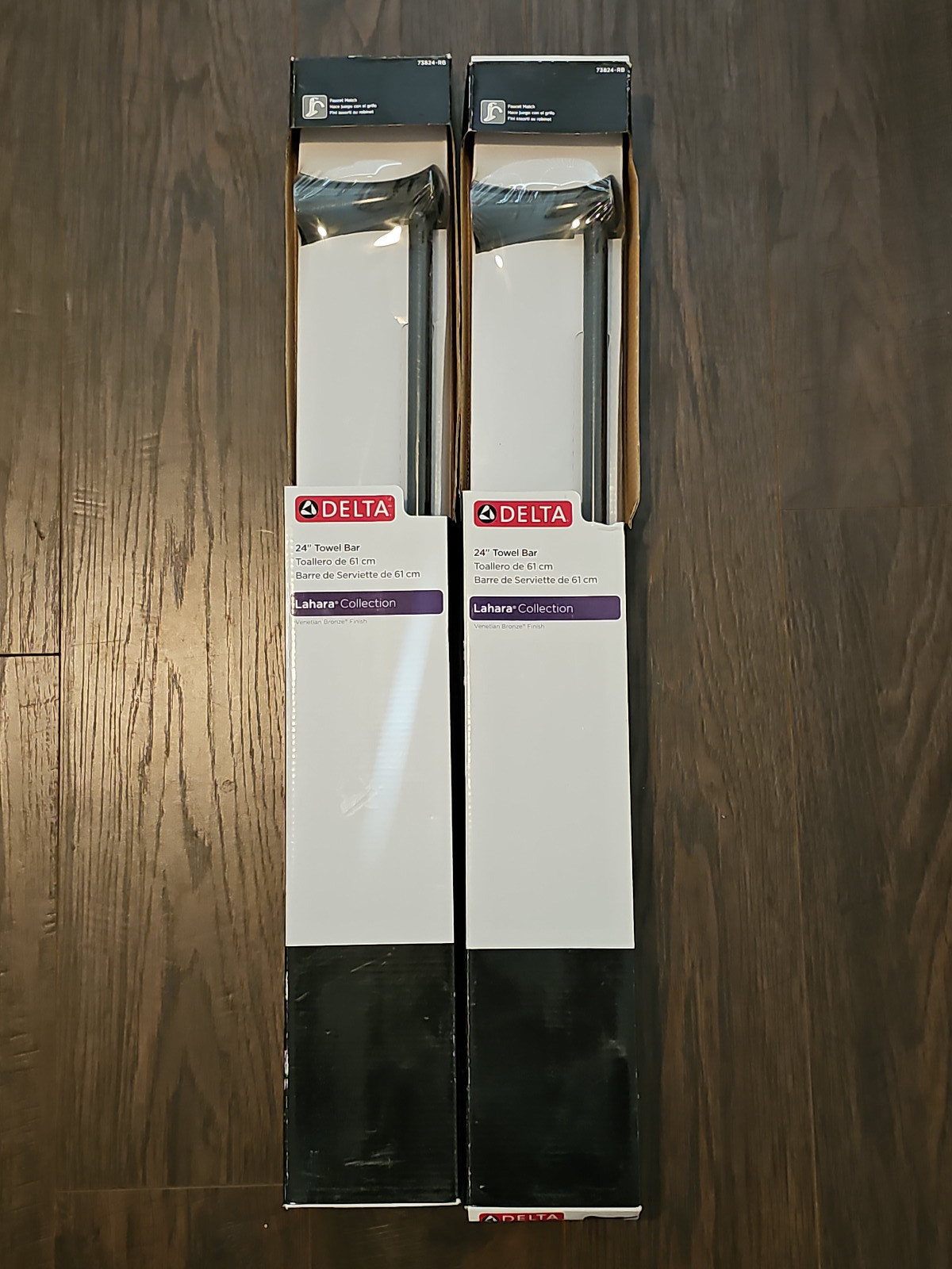 2 Pack - Delta Lahara 73824-RB 24" Towel Bar - Venetian Bronze