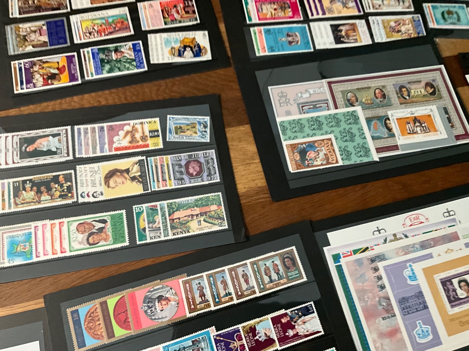 BRITISH COMMONWEALTH royalty huge lot MNH sets and sheets 30cards z