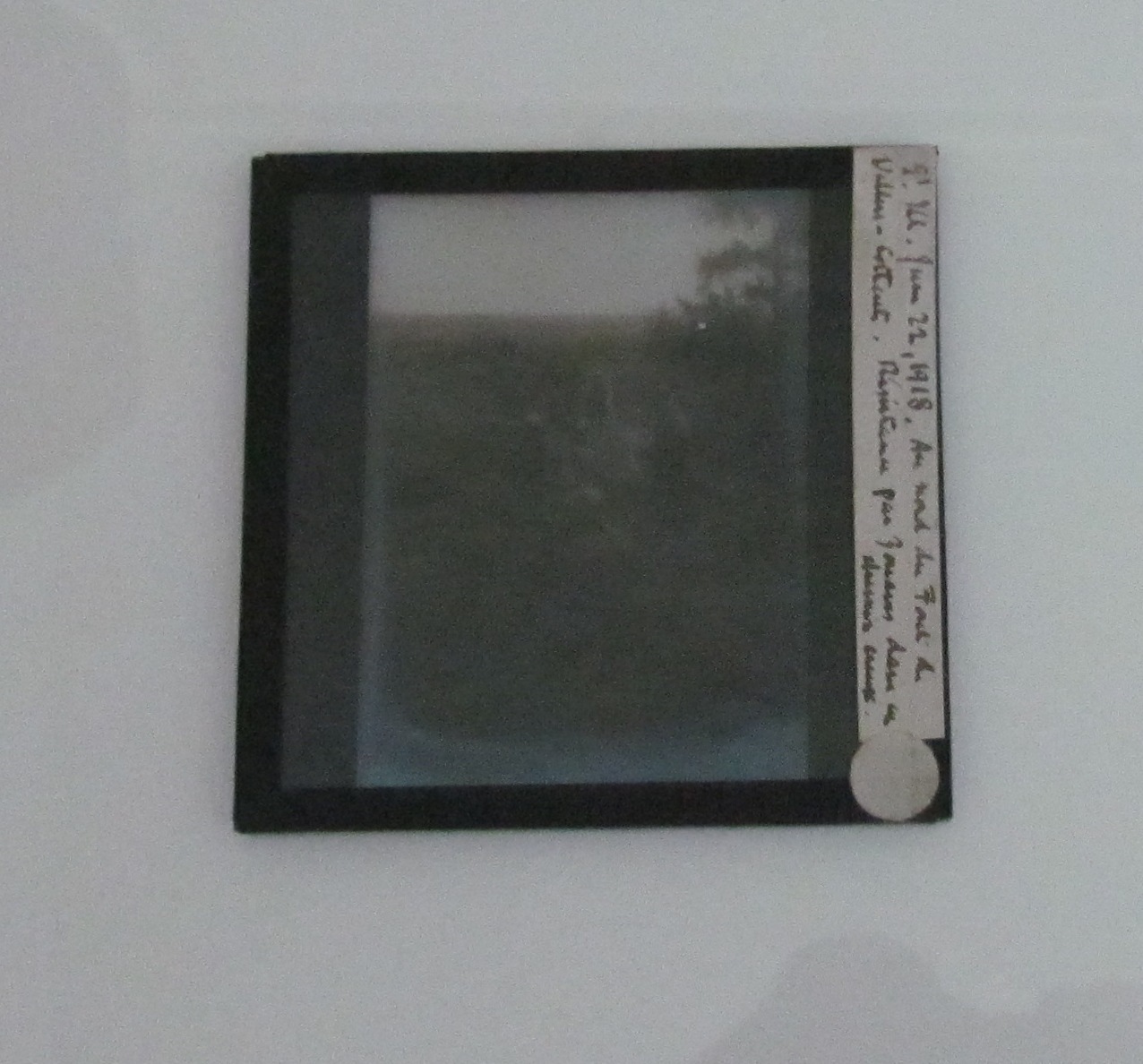 Glass Magic Lantern Slide FRENCH SOLDIERS NEAR VILLERS COTTERETS WW1 DRAWING