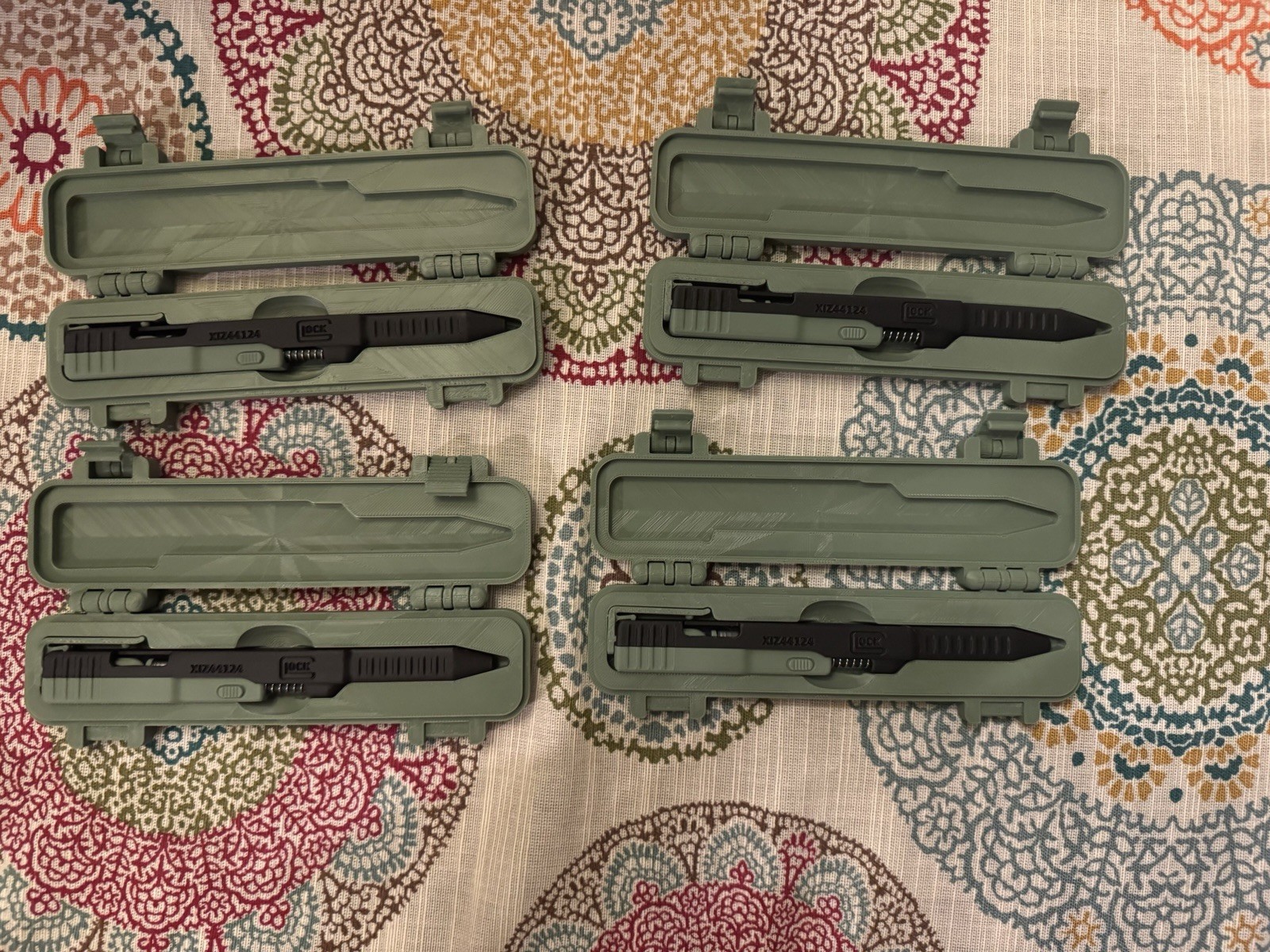 Tactical Slide Action Pen and case(Desert tan and black) Other Colors On Request