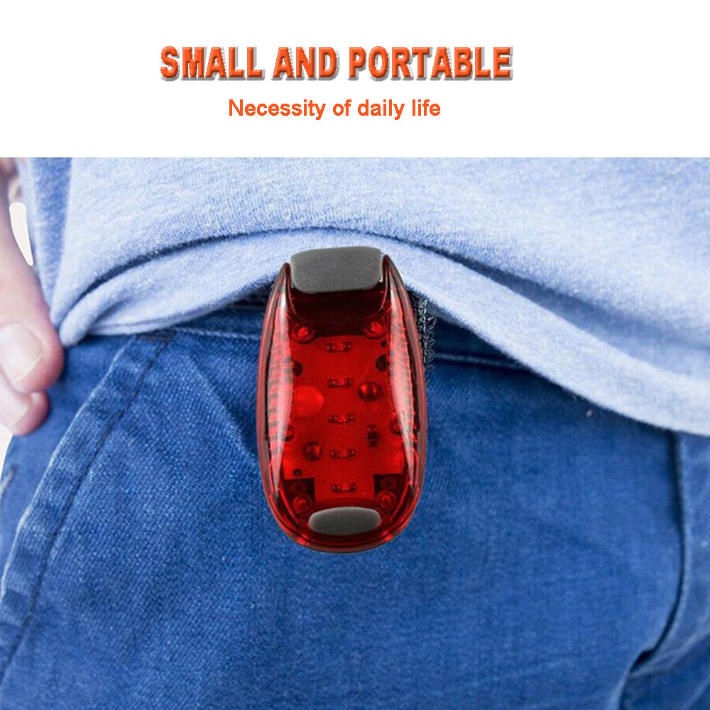 Night Safety Light 5 LEDs Strobe Waterproof Running Jogging Cycling Warning Lamp