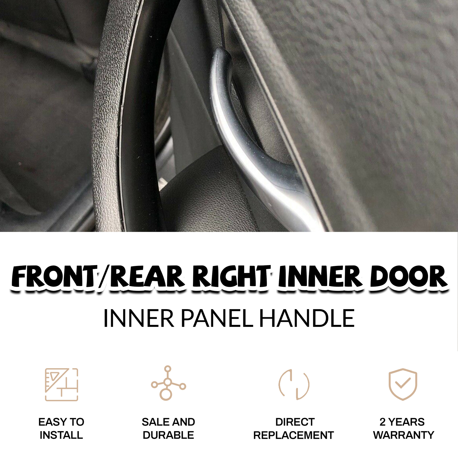 Right Inner Door Panel Handle Pull Outer Trim Cover For 2004-12 BMW E90 E91 328i