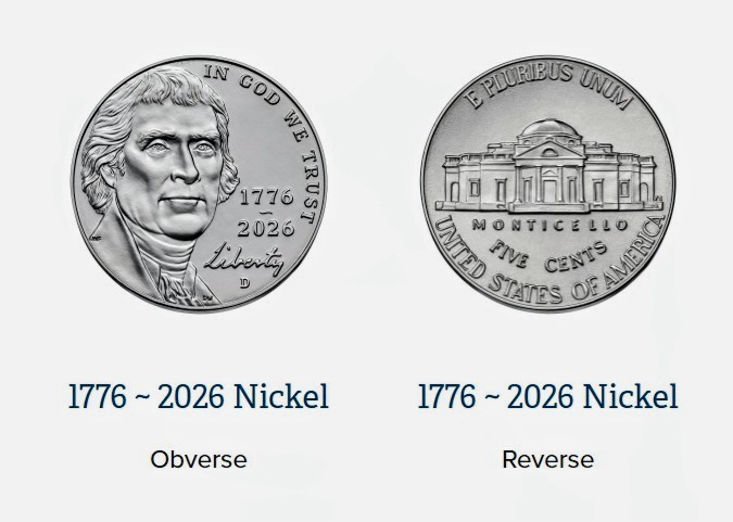 1776 - 2026 P America’s 250th Anniv Semiquincentennial 4-Coin Set 50c 25c 10c 5c