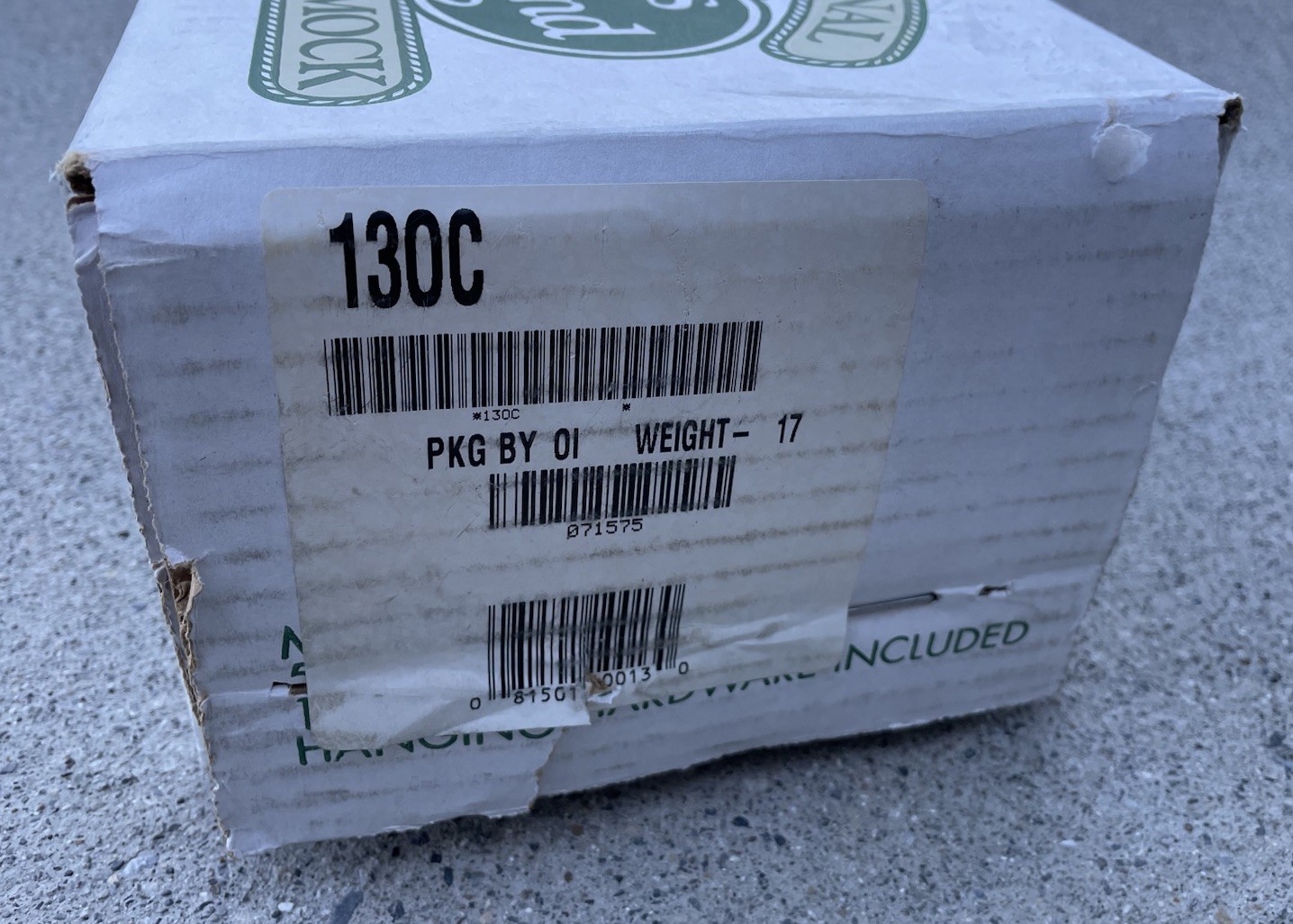 RARE VTG NOS Original Pawleys Island Model 13 Large Rope Hammock 13’x54”