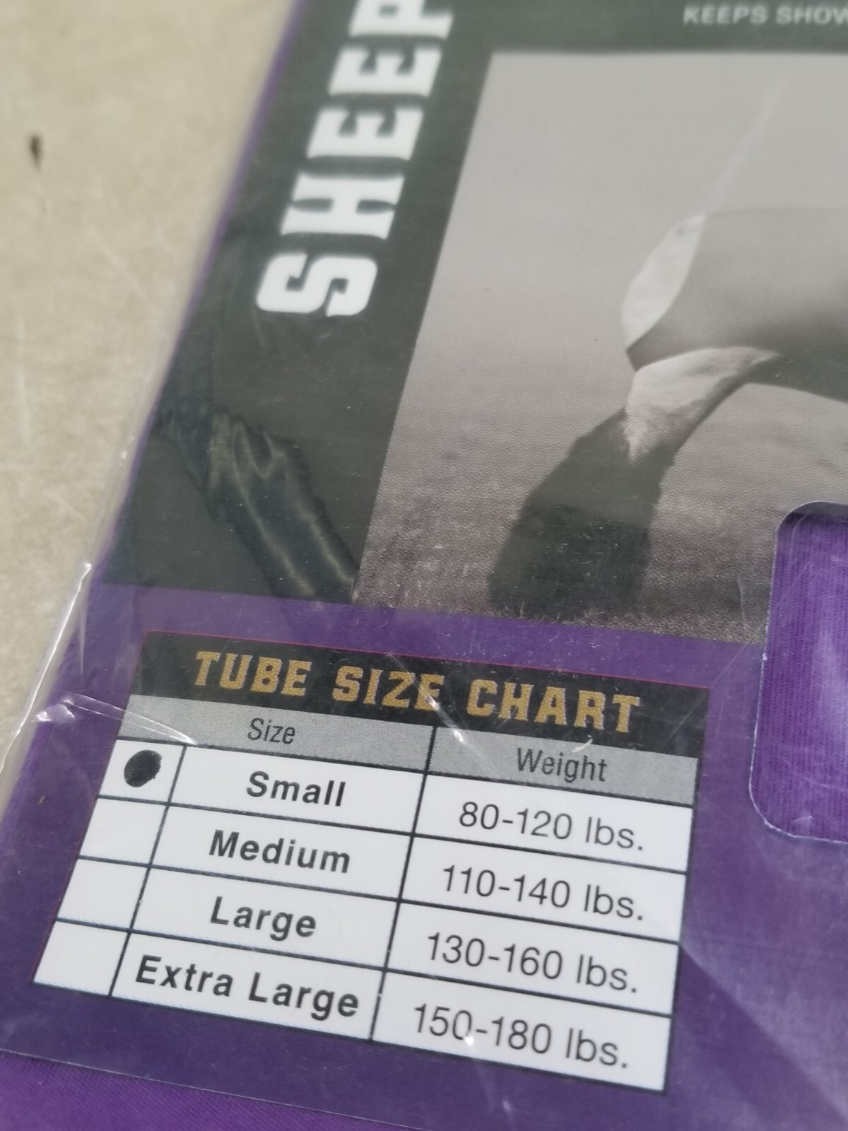 SPANDEX SHEEP TUBE Small 80-120 lbs Purple Weaver Livestock Purple
