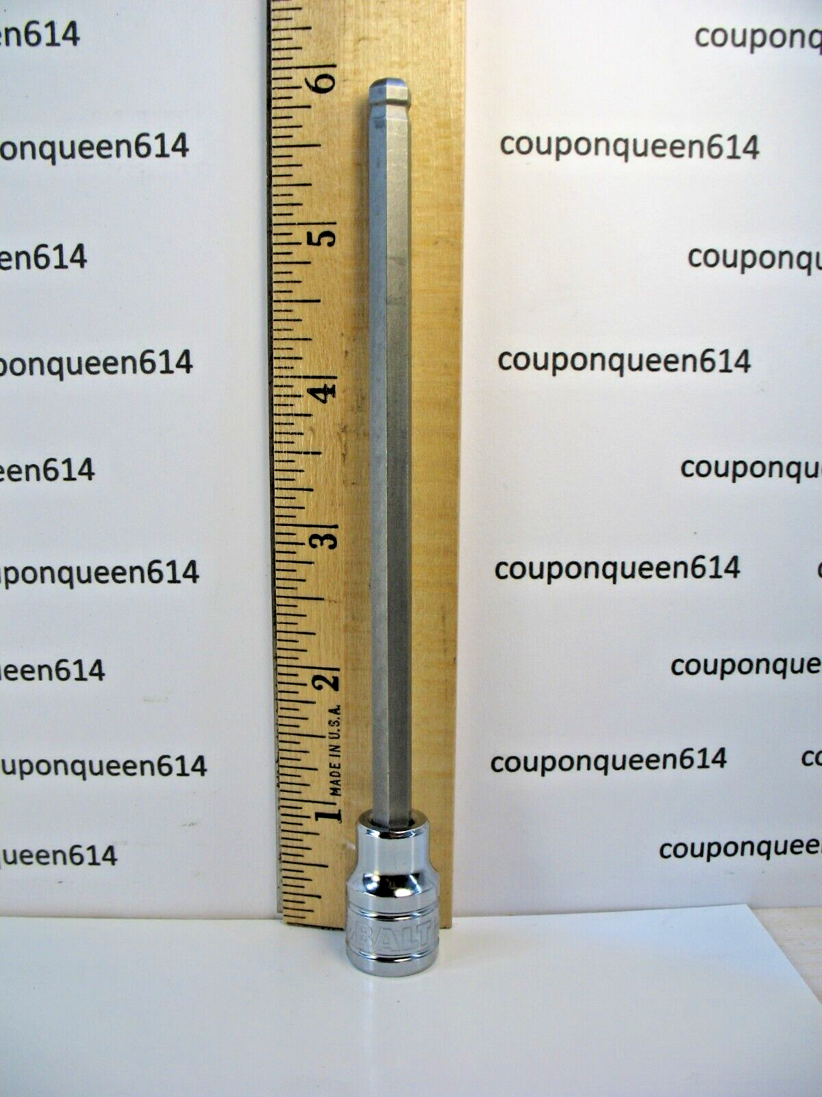 KOBALT 80863-0622, 3/8" Drive Ball Hex Bit Socket Long 1/4" - Brand New