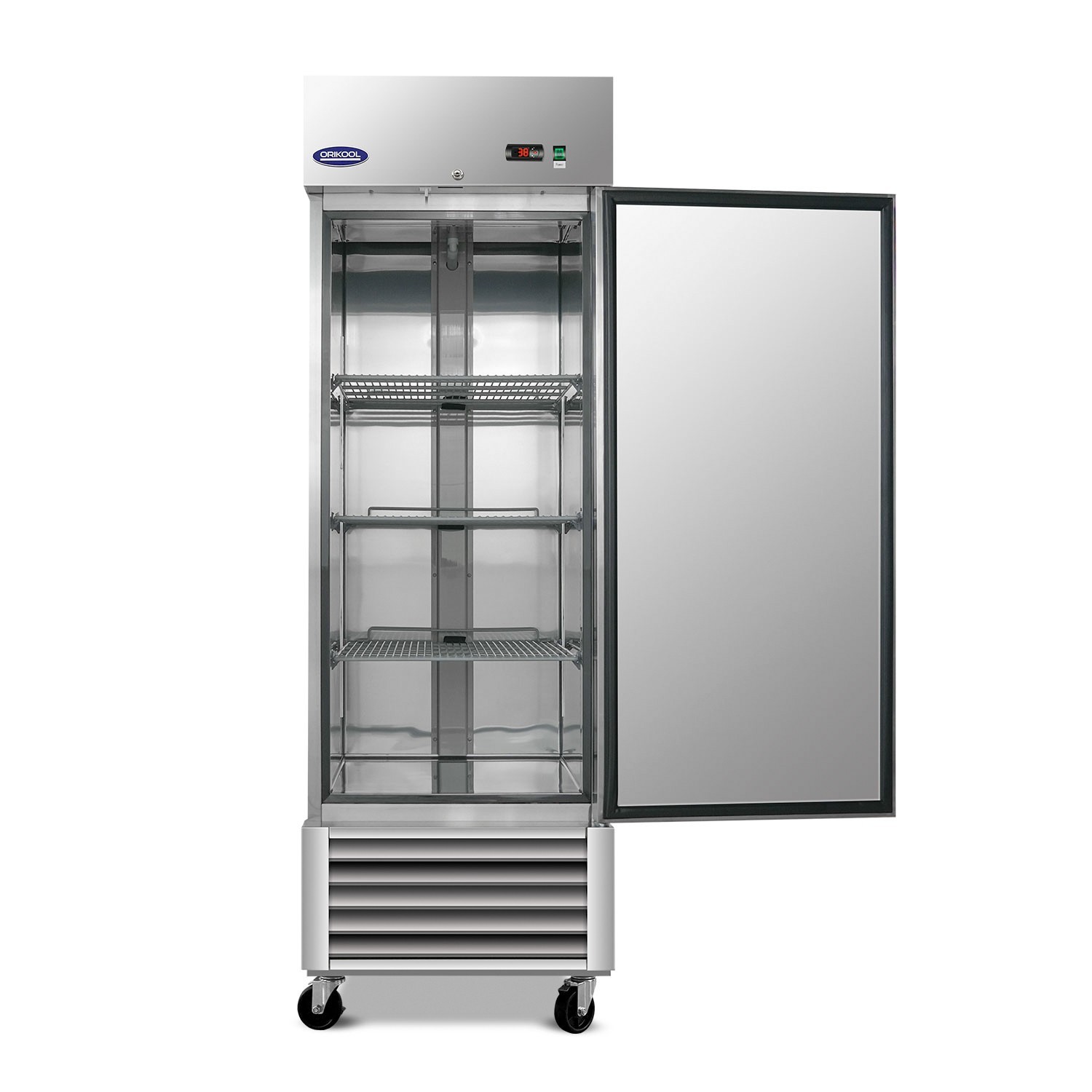 27" W Commercial Refrigerator - Single Door Reach-In for Restaurant, Bar, Cafe