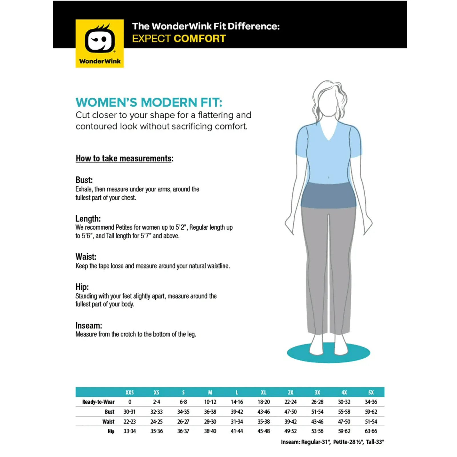 WonderWink Aero Women's Flex Back V-Neck Scrub Top V6129- Caribbean Blue