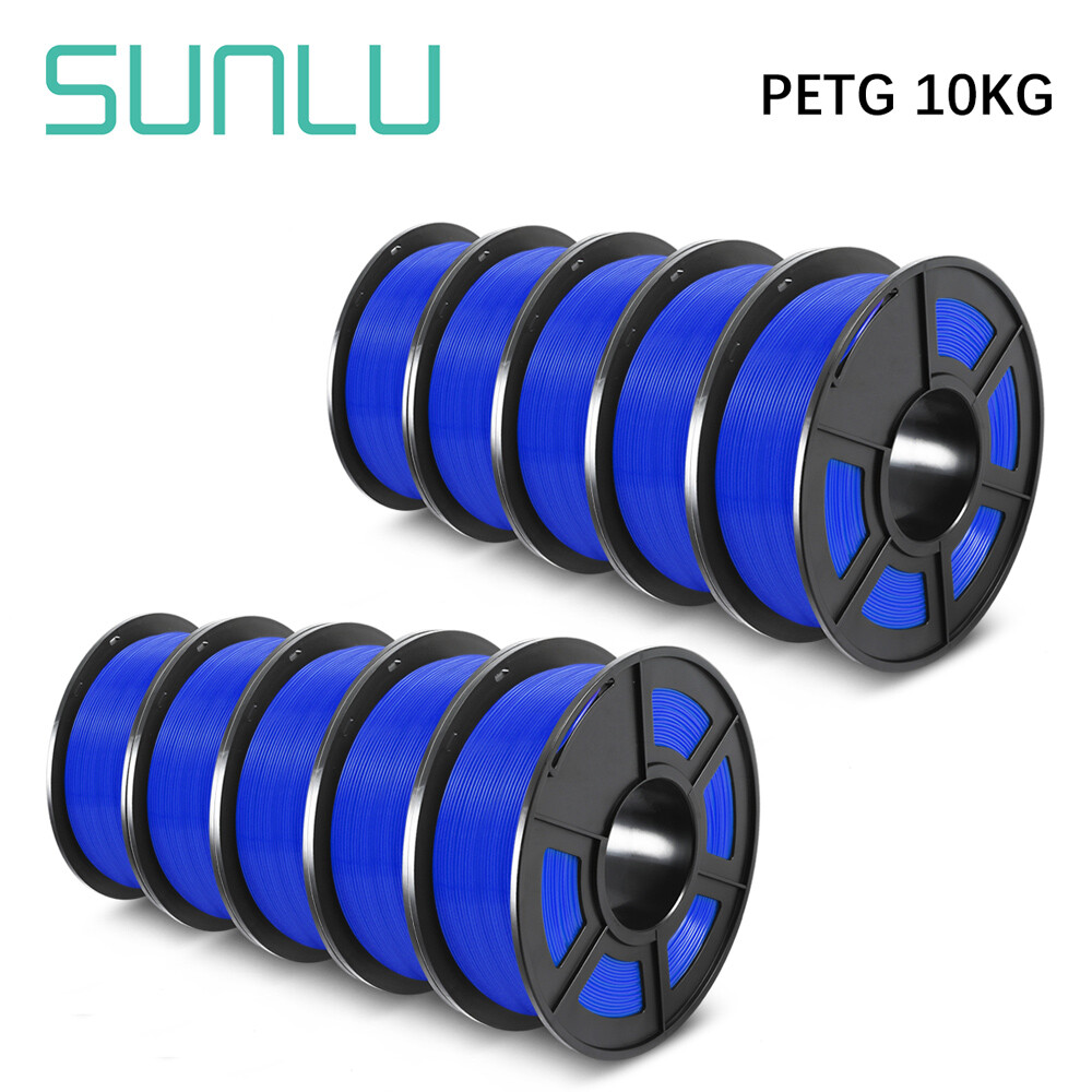 SUNLU 10×1KG 1.75MM PETG Filament High toughness 3D Printer Consumables