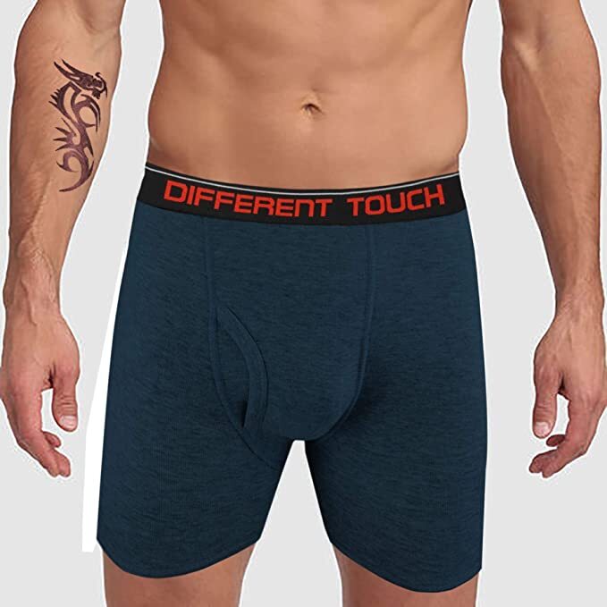 6 Men's Big & Tall USA Classic Design Long Legs Boxer Briefs Underwear