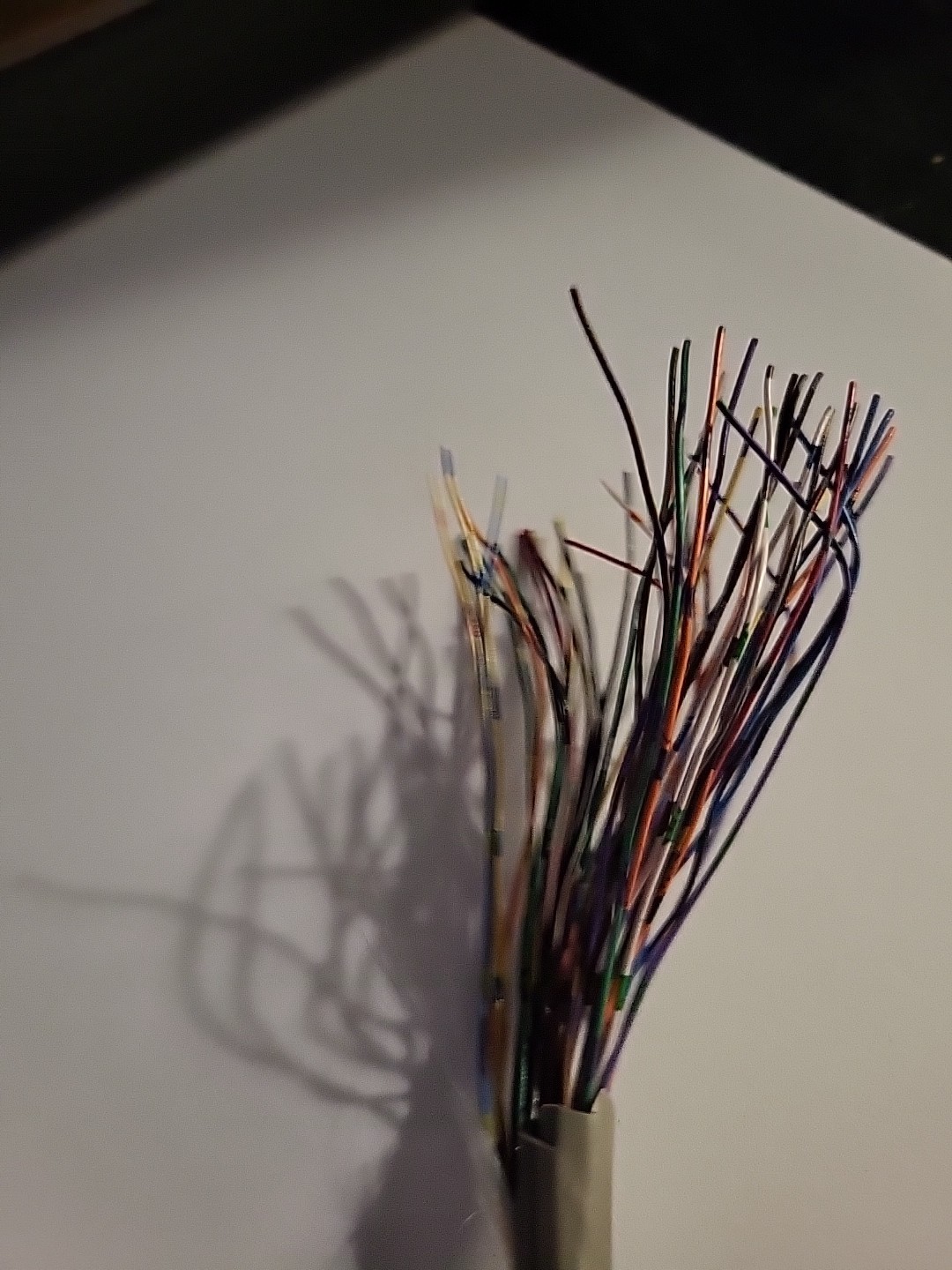 3 Feet fifty strands Of Multi colored Telephone Wire For Crafting
