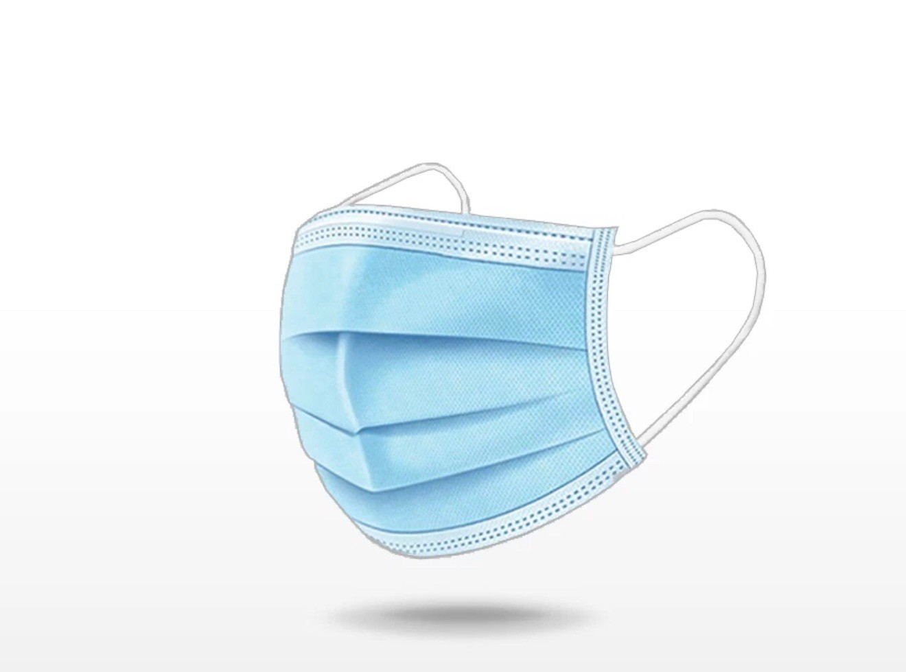 100 PCS Disposable Face Mask Non Medical Surgical 3 Ply Ear loop Blue Masks