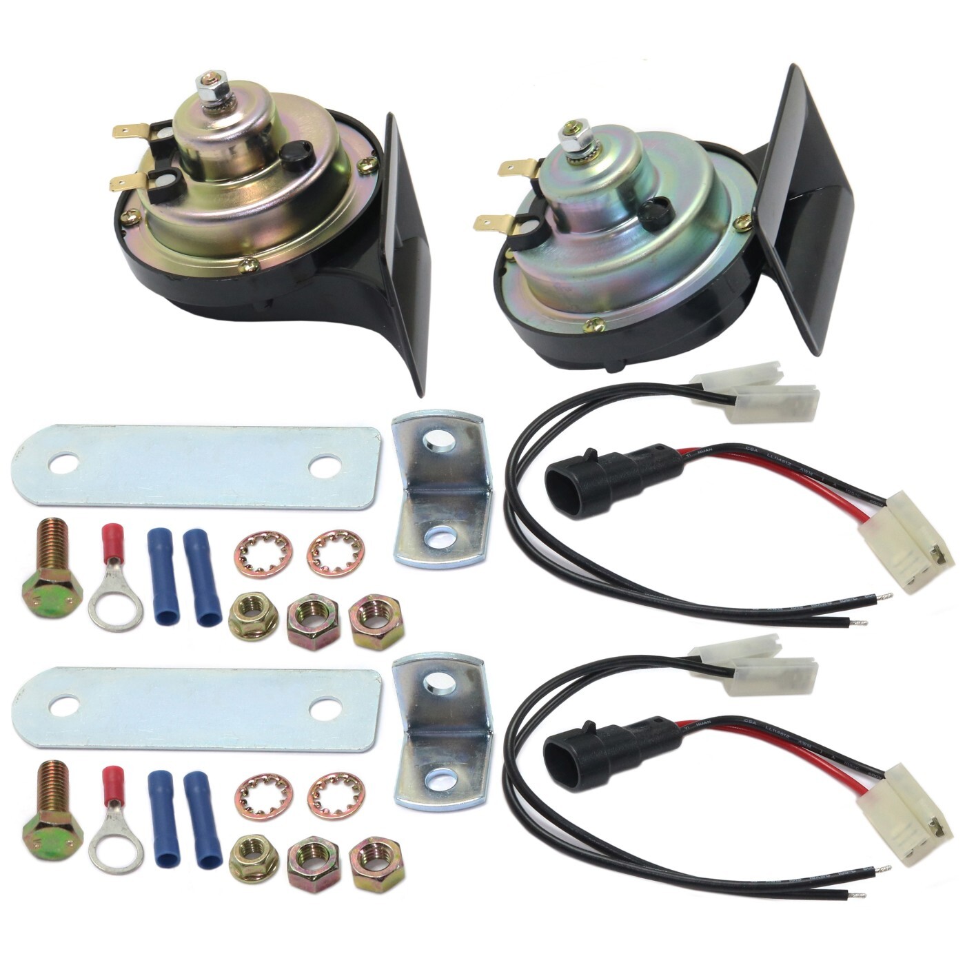 Pair Horns Set of 2 Driver & Passenger Side for Chevy Olds Yukon Suburban GMC