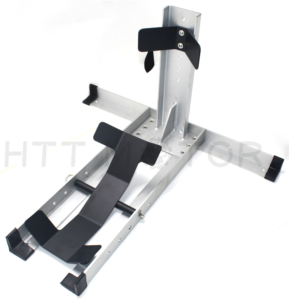 Portable Aluminium Alloy Motorcycle Wheel Chock Floor Stand 2400lb Capacity