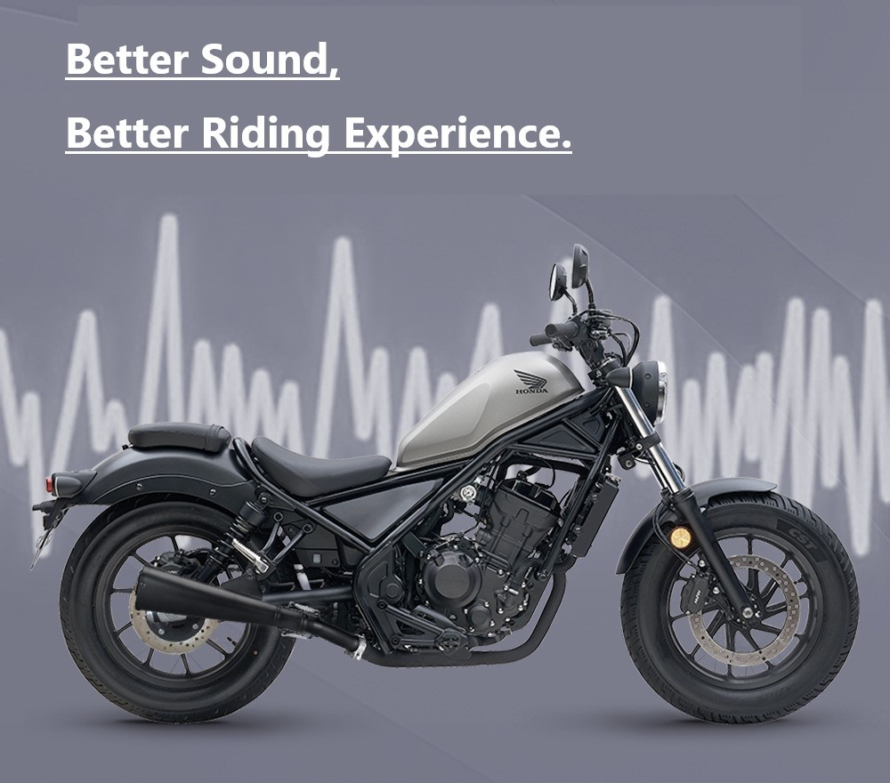 For Honda Rebel 300 500 CMX300 CMX500 Slip on Muffler Exhaust Pipe System US