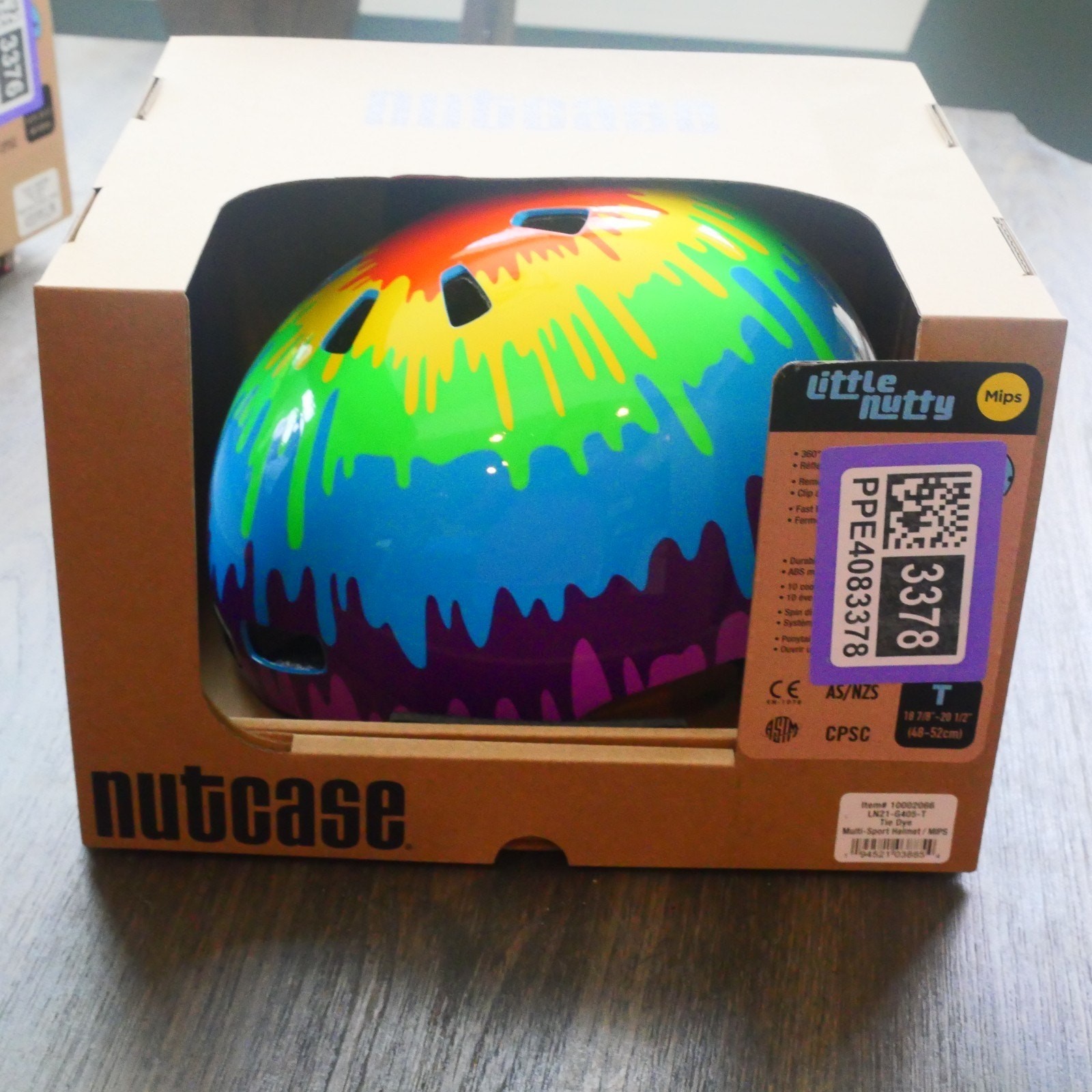 NEW Nutcase Little Nutty Toddler Helmet Bike Skate Tie Dye MIPS 8 7/8" - 20.5"