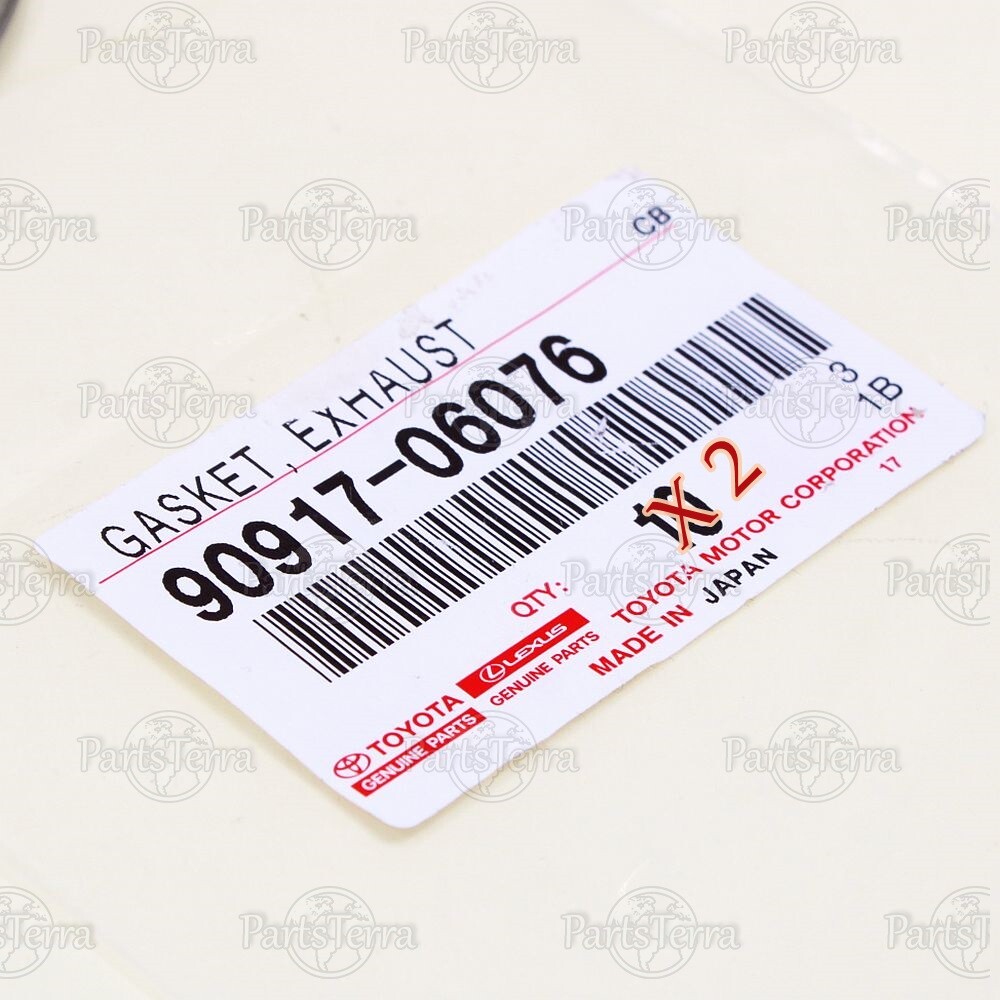 New Genuine OEM TOYOTA LEXUS Exhaust Pipe Connector Gaskets - 9091706076 - 2pc