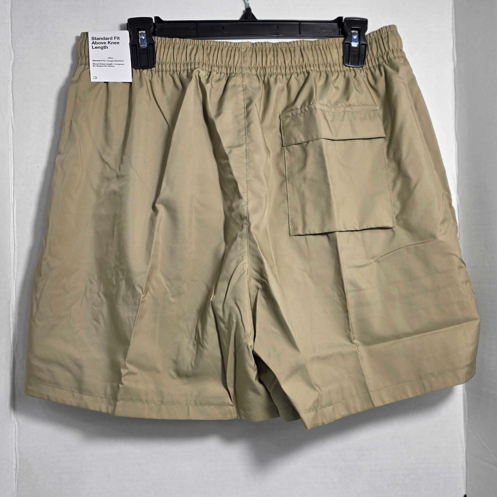 Nike Sportswear Men's Woven Flow Monogram Shorts Size M Tan Beige FJ1653-247 NEW