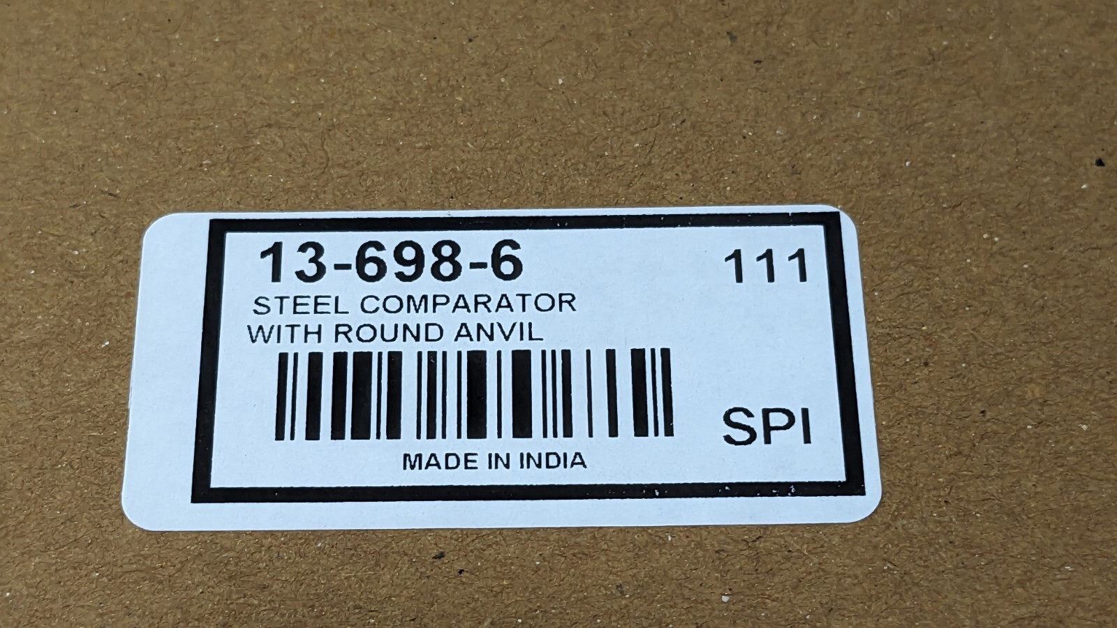SPI Comparator/Indicator Stand 8" Post w/Round Flat Anvil 13-698-6