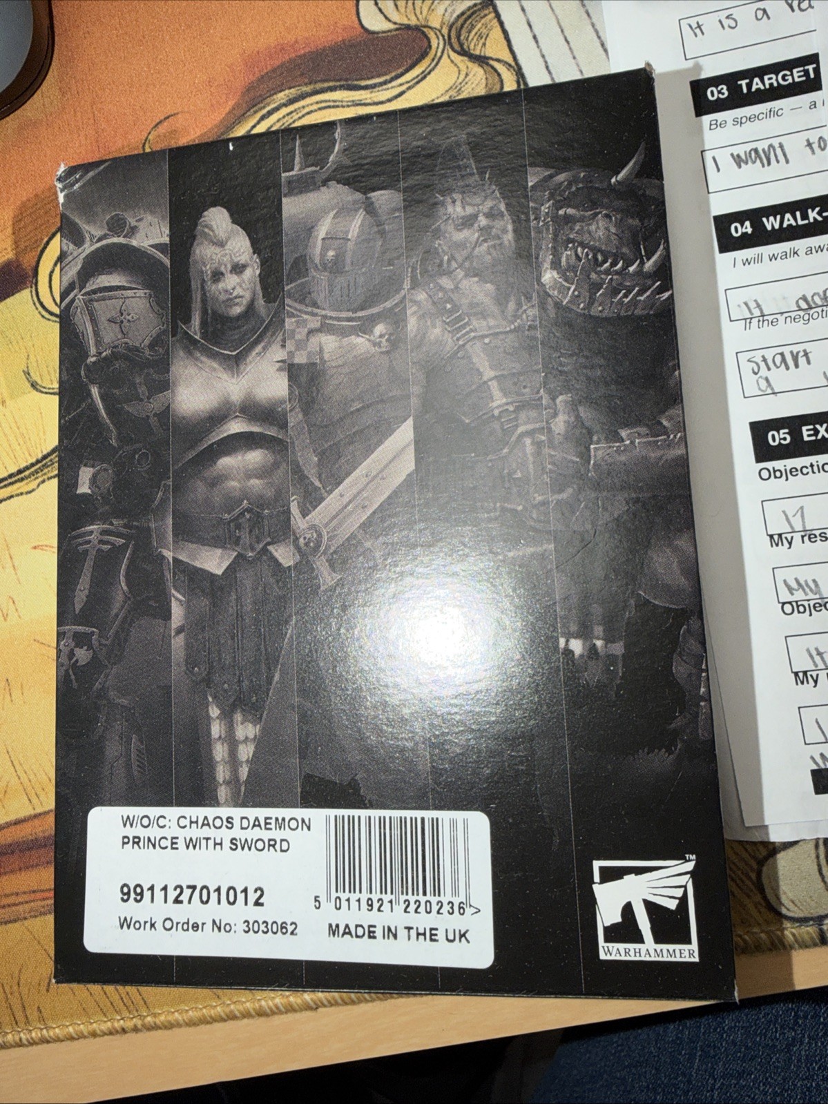 Warhammer: The Old World: Warriors of Chaos: Demon Prince with Sword. OOP Metal