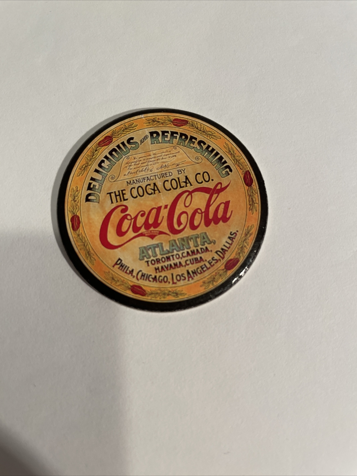 1993 Collect-A-Card - Coca Cola "Coke Cap" Pogs Series 1 - Set of 8 Complete Set