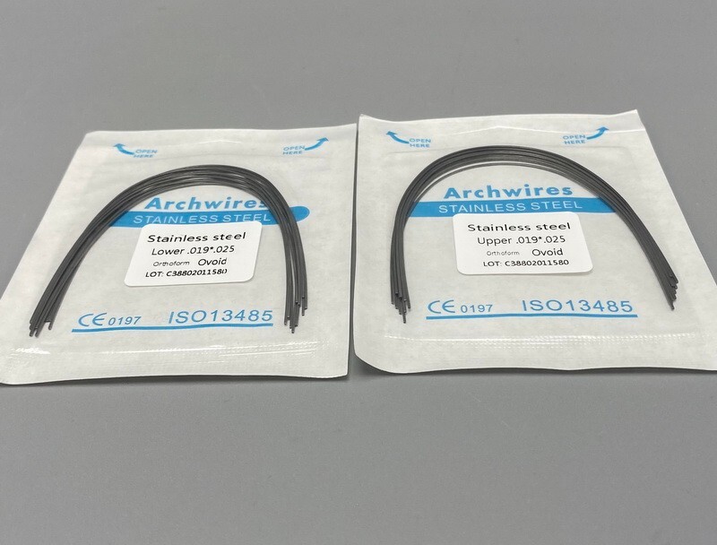 Dental Orthodontic Arch Wire NiTi Stainless Steel Ovoid/Natural Round Wires