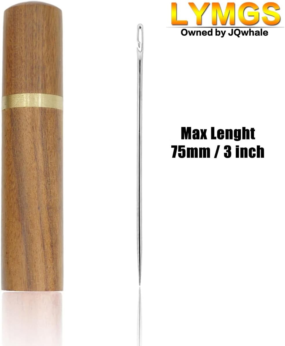 2 Pack Wooden Portable Needle Storage Cases – Versatile Box for Sewing & Craft