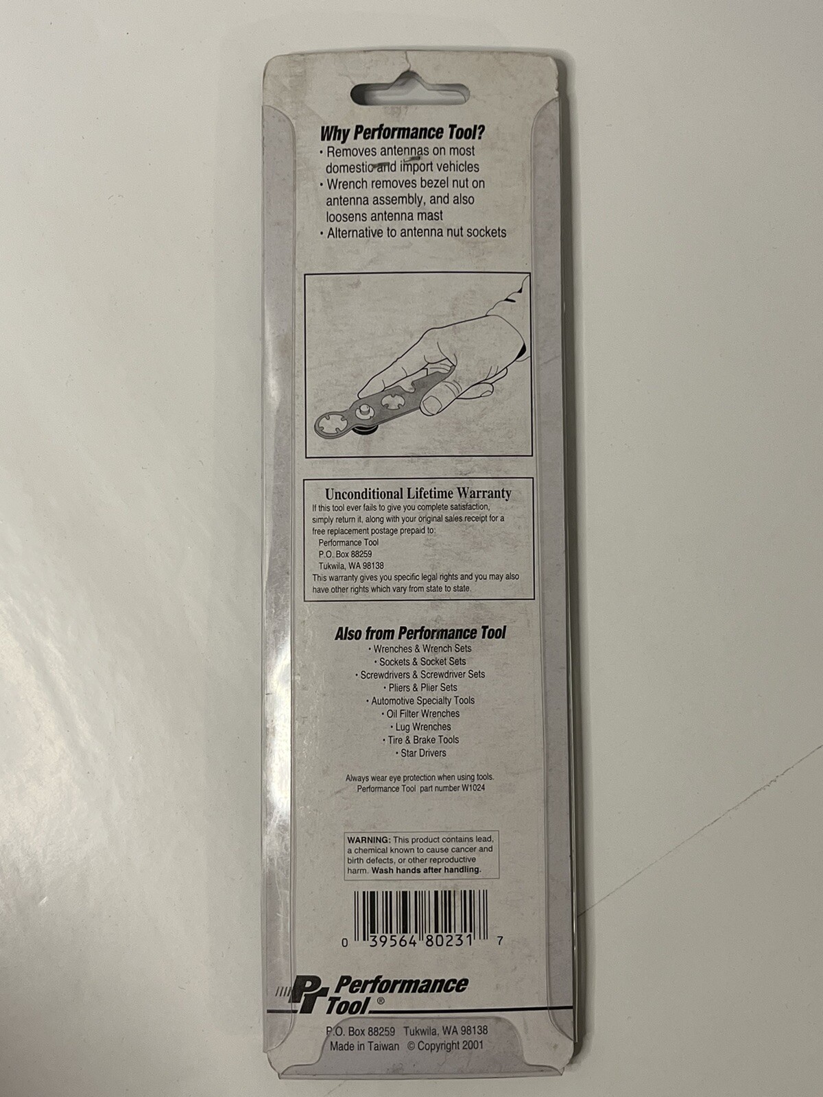 Performance Tool - Antenna Wrench (Part # W80231) **Works on Most Vehicles**