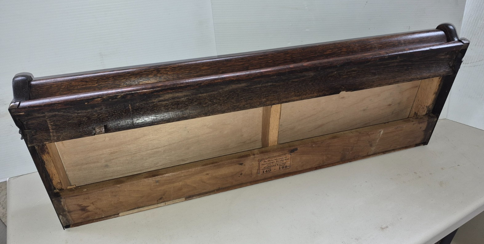 Antique Globe Wernicke Oak Barrister Bookcase Top D