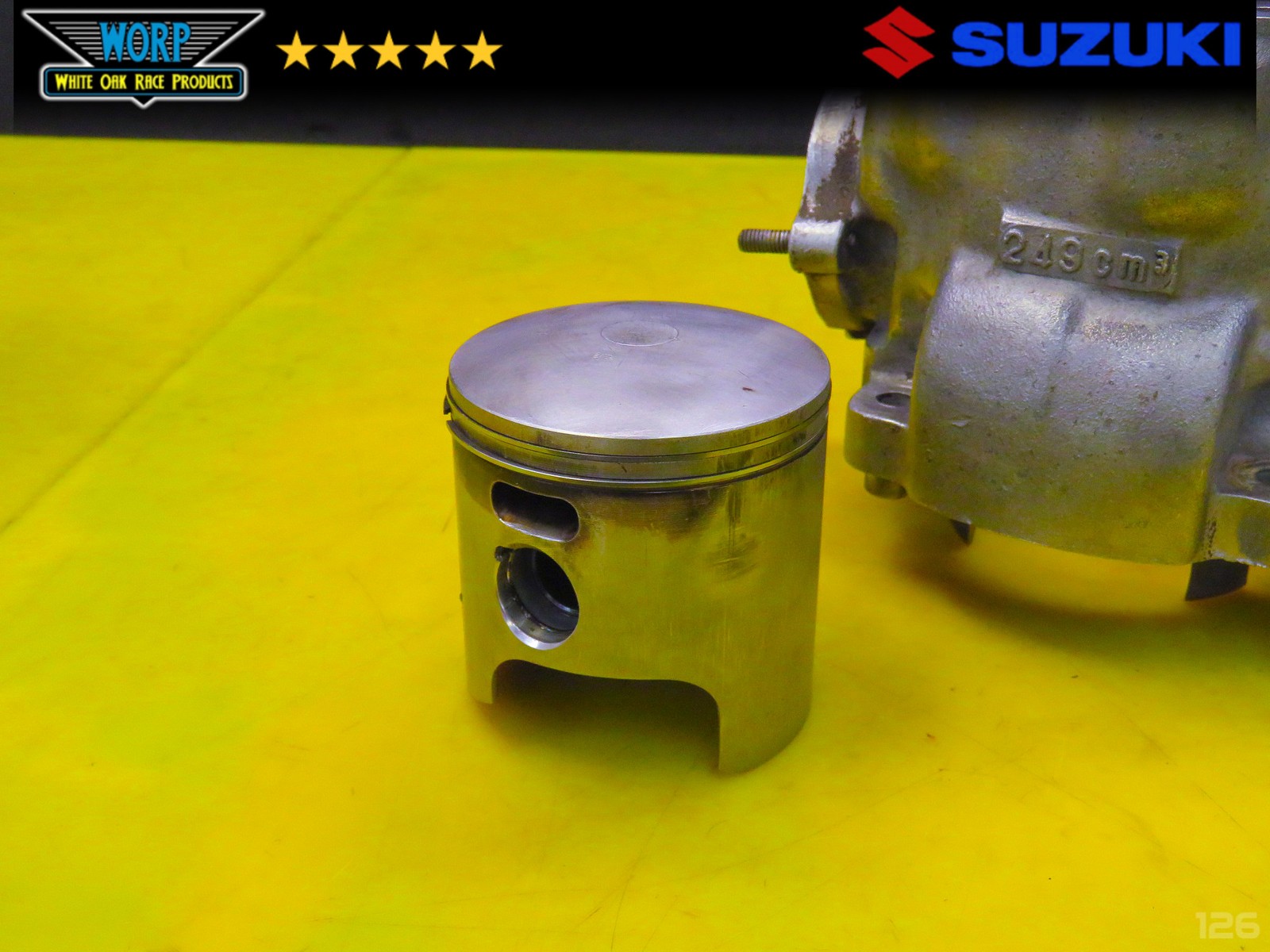 1986 SUZUKI LT250R ENGINE CYLINDER BARREL JUG TOP END + PISTON 70MM 85-92