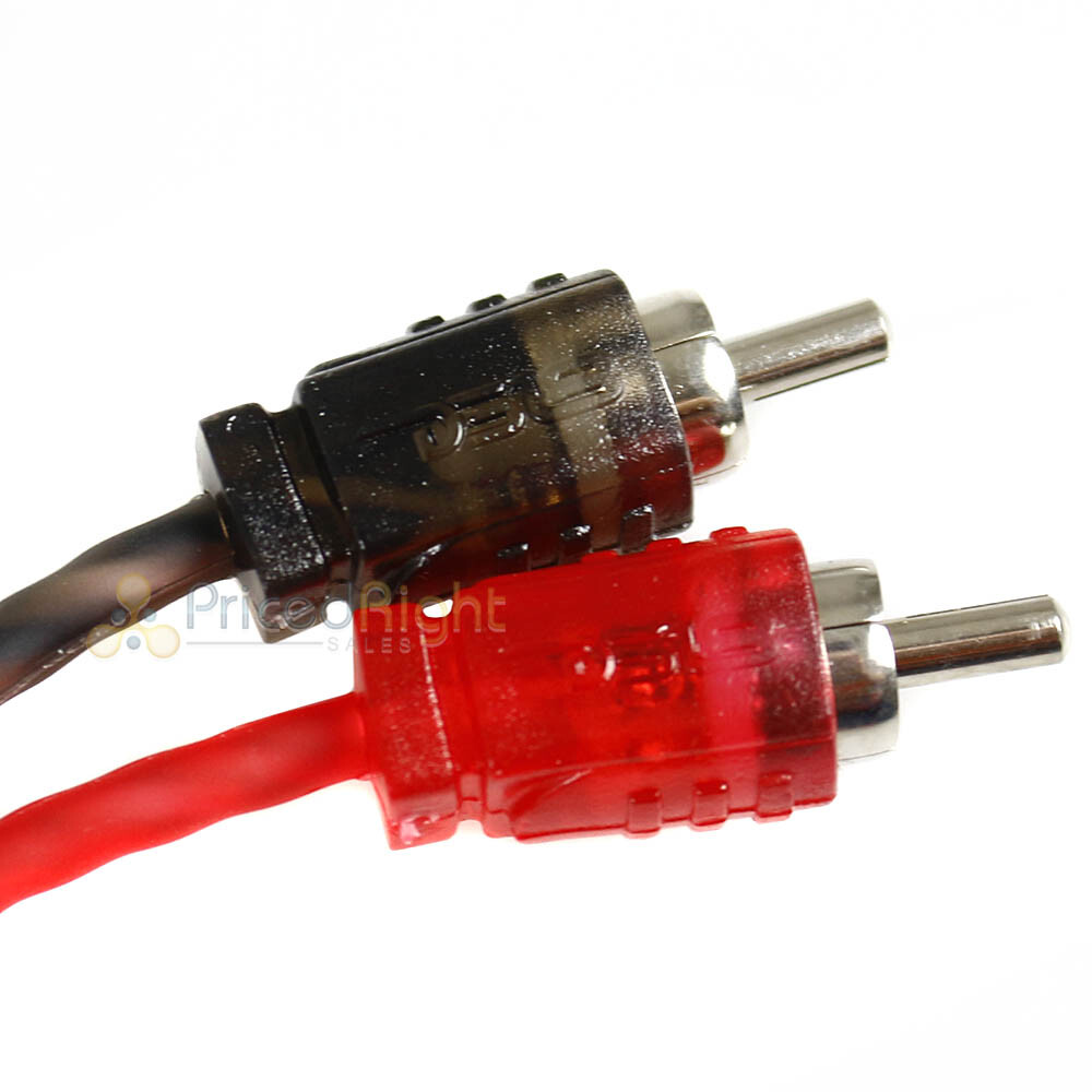 DS18 Ultra Flex 1 Ft RCA Cables 2 Channel Competition Rated Audio RCA-1FT 2 Pair