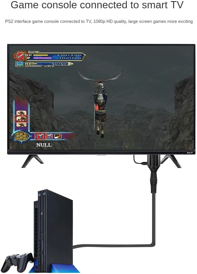 For Sony PS1 PS2 to HDMI Adapter Cable Game Console Audio Video Converter Lot