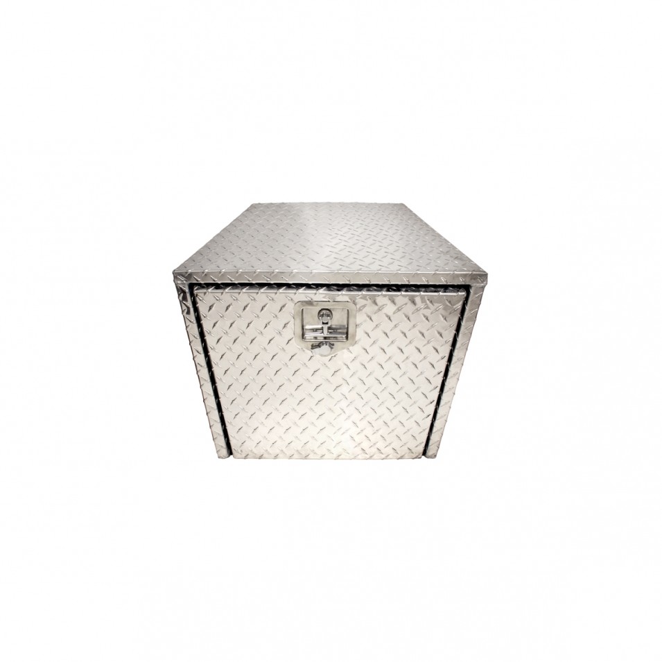 24" Aluminum Diamond Tool Box with Lock and Keys