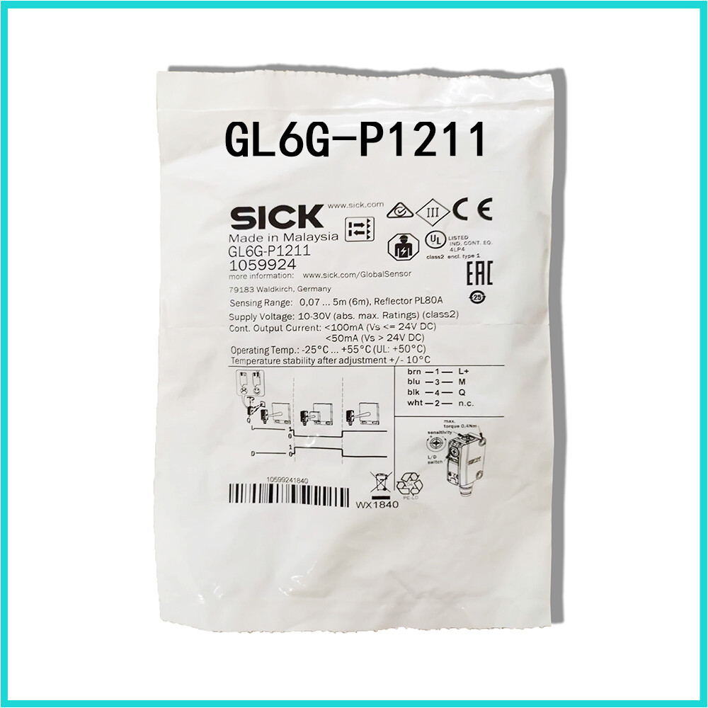 New In Box SICK photoelectric sensor GL6G-N1211 GL6G-P1211 Expedited Shipping