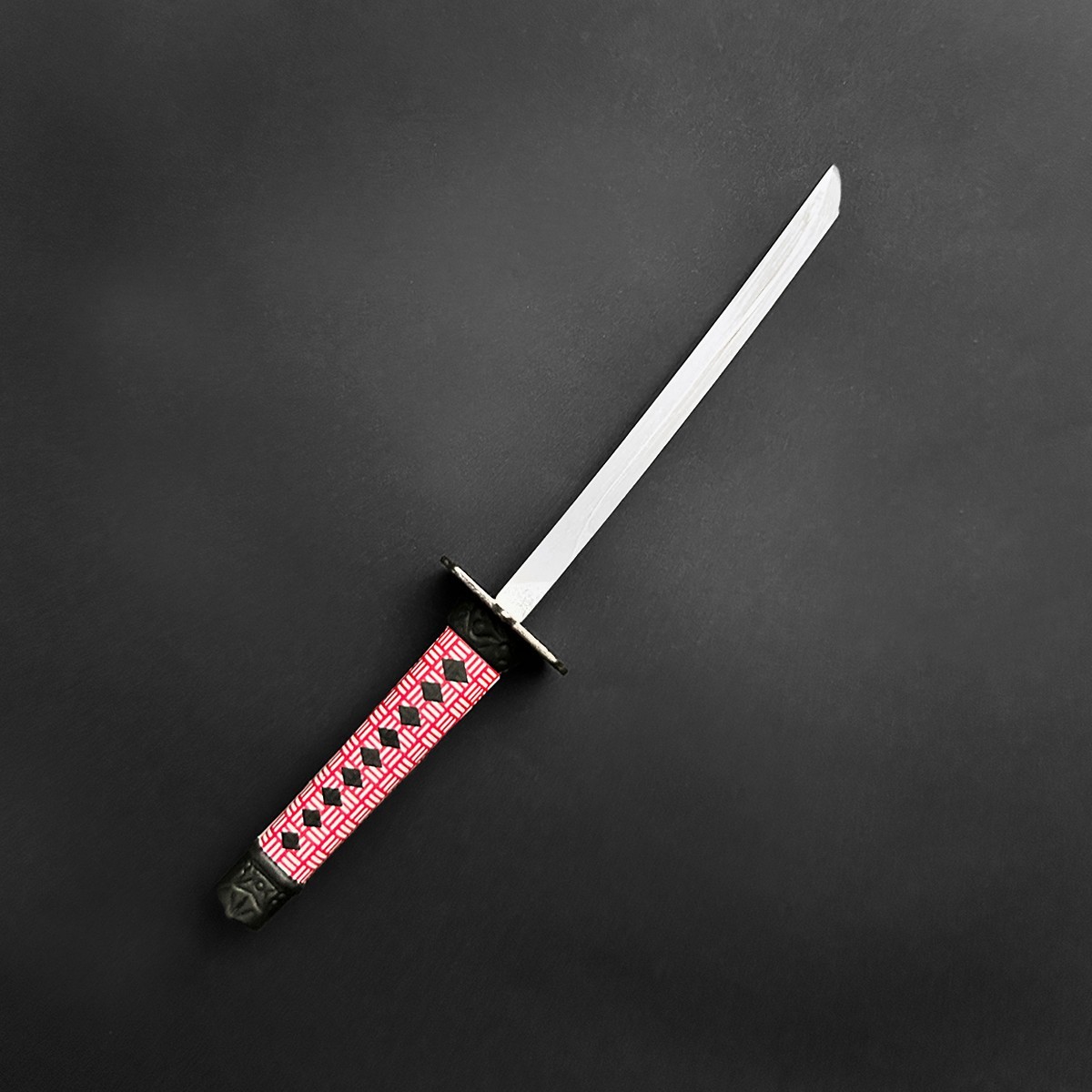 Mini Katana Letter Opener With Stand (Red)