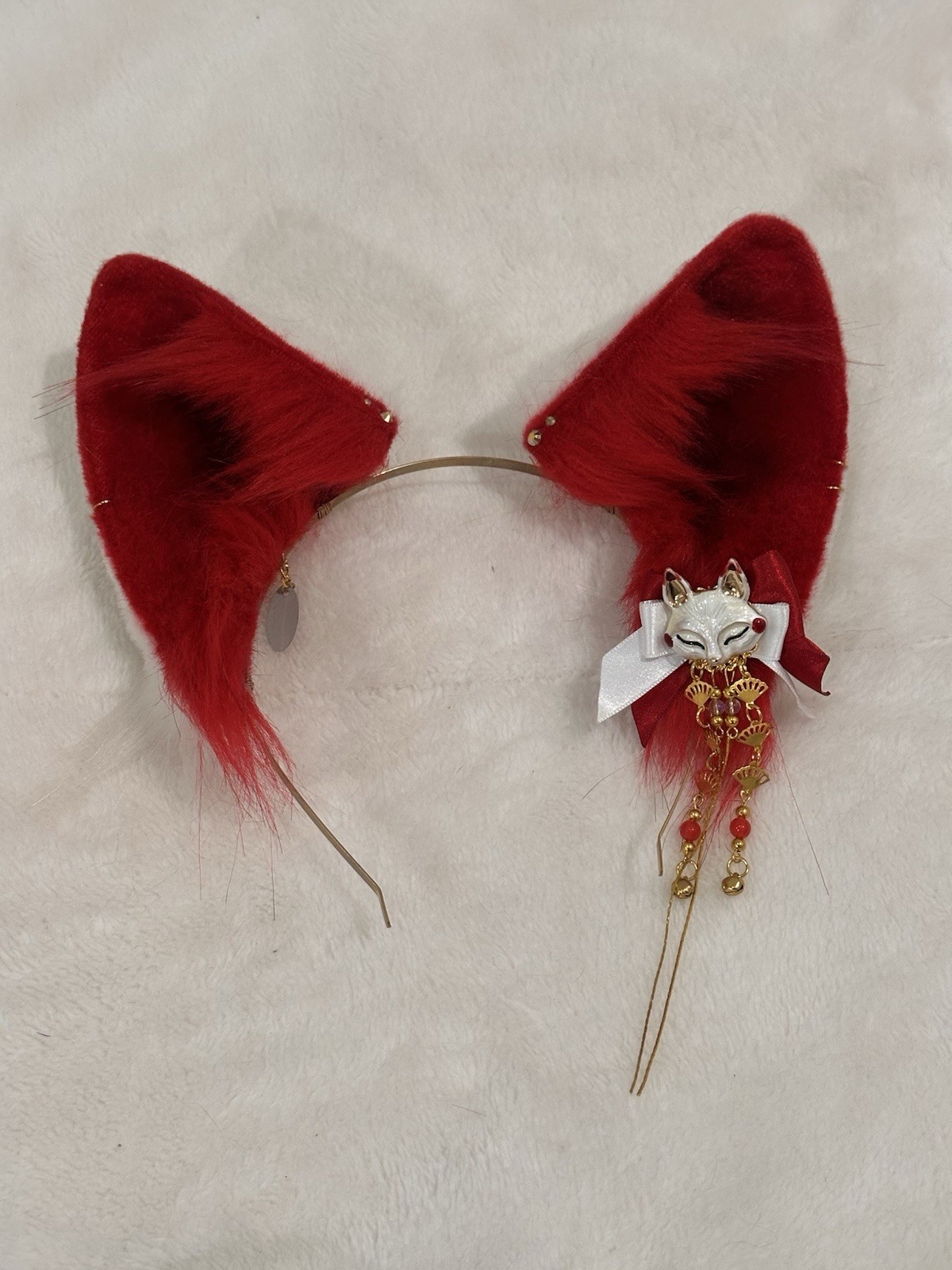 Authentic Catzo Club Cosplay Anime Inari Kitsune Ears & Tail set With Clip