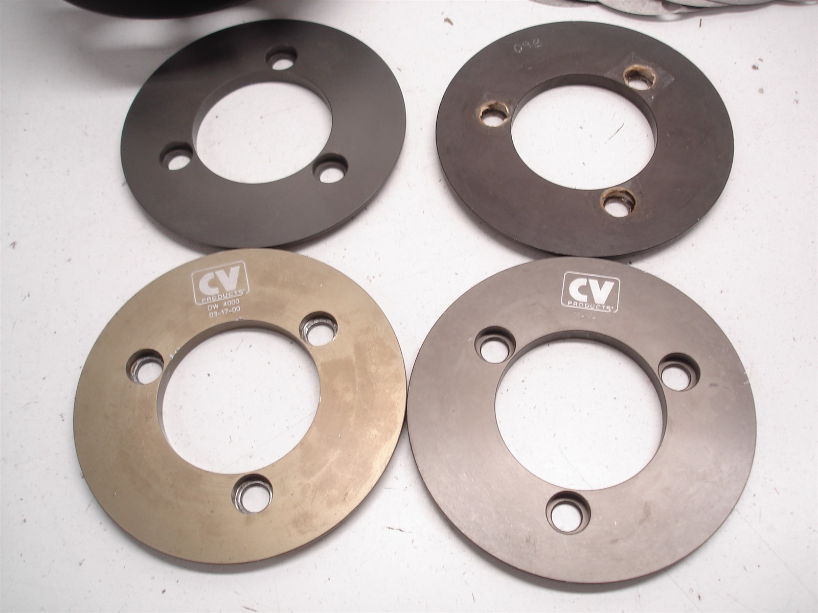 NASCAR CV PRODUCTS BILLET ALUMINUM DUAL V-BELT WATER PUMP PULLEY SET W/ SHEAVES