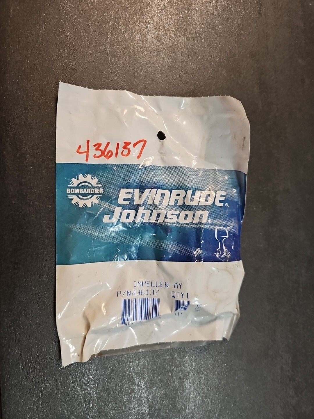 NEW OMC OEM EVINRUDE JOHNSON IMPELLER 436137